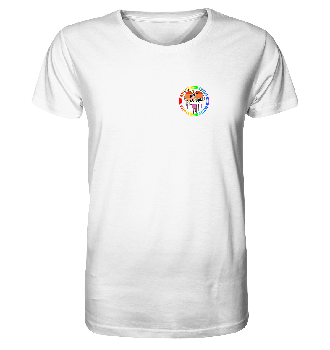 Lesbian Not a Phase "Regenbogenkreis Edition" - Organic Shirt