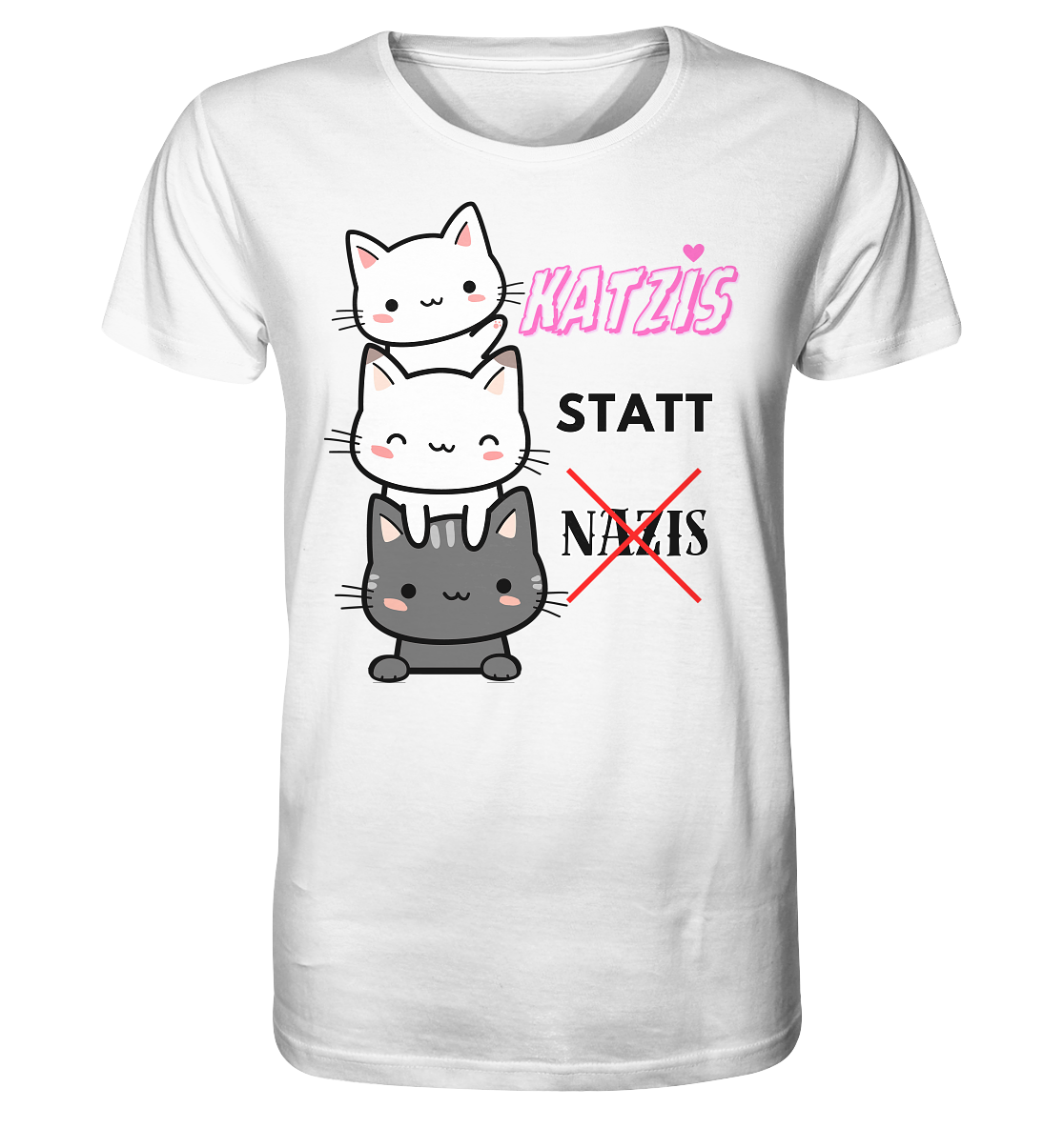 Katzis statt Nazis - Organic Shirt