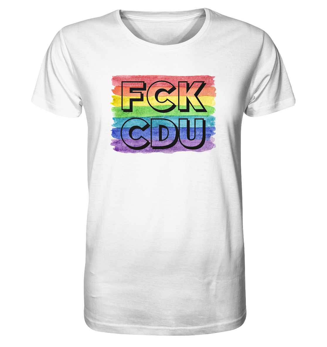 FCK CDU "Rainbow Resistance Edition" - Organic Shirt