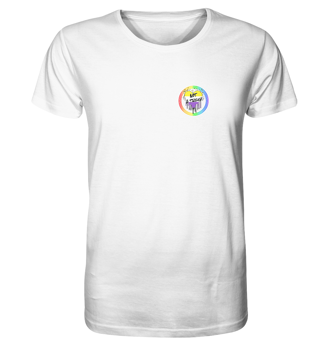 Nonbinary Not a Trend "Regenbogenkreis Edition" - Organic Shirt