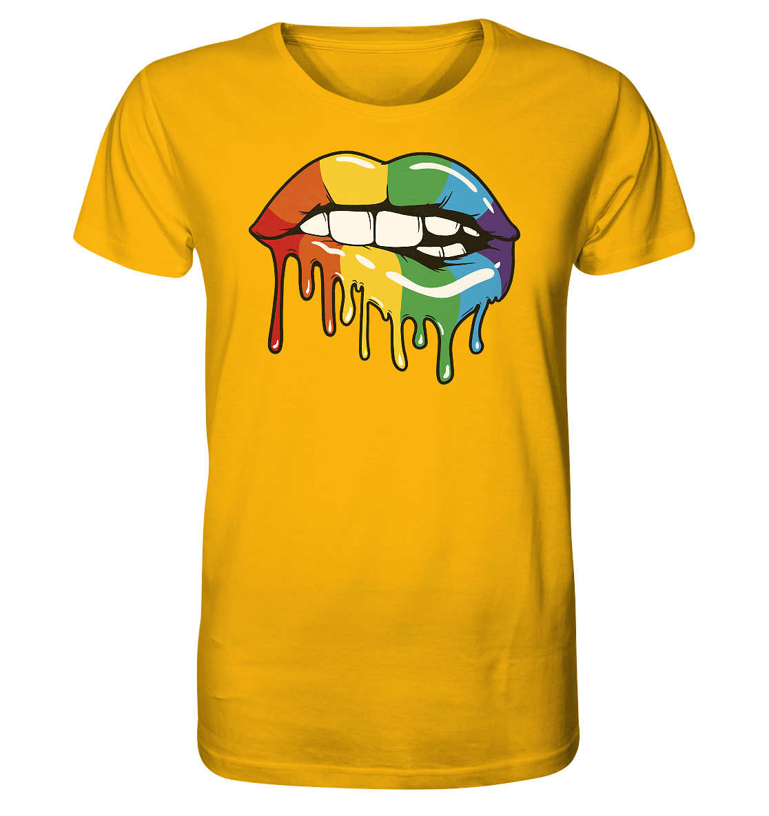 Regenbogen Lippen - Organic Shirt