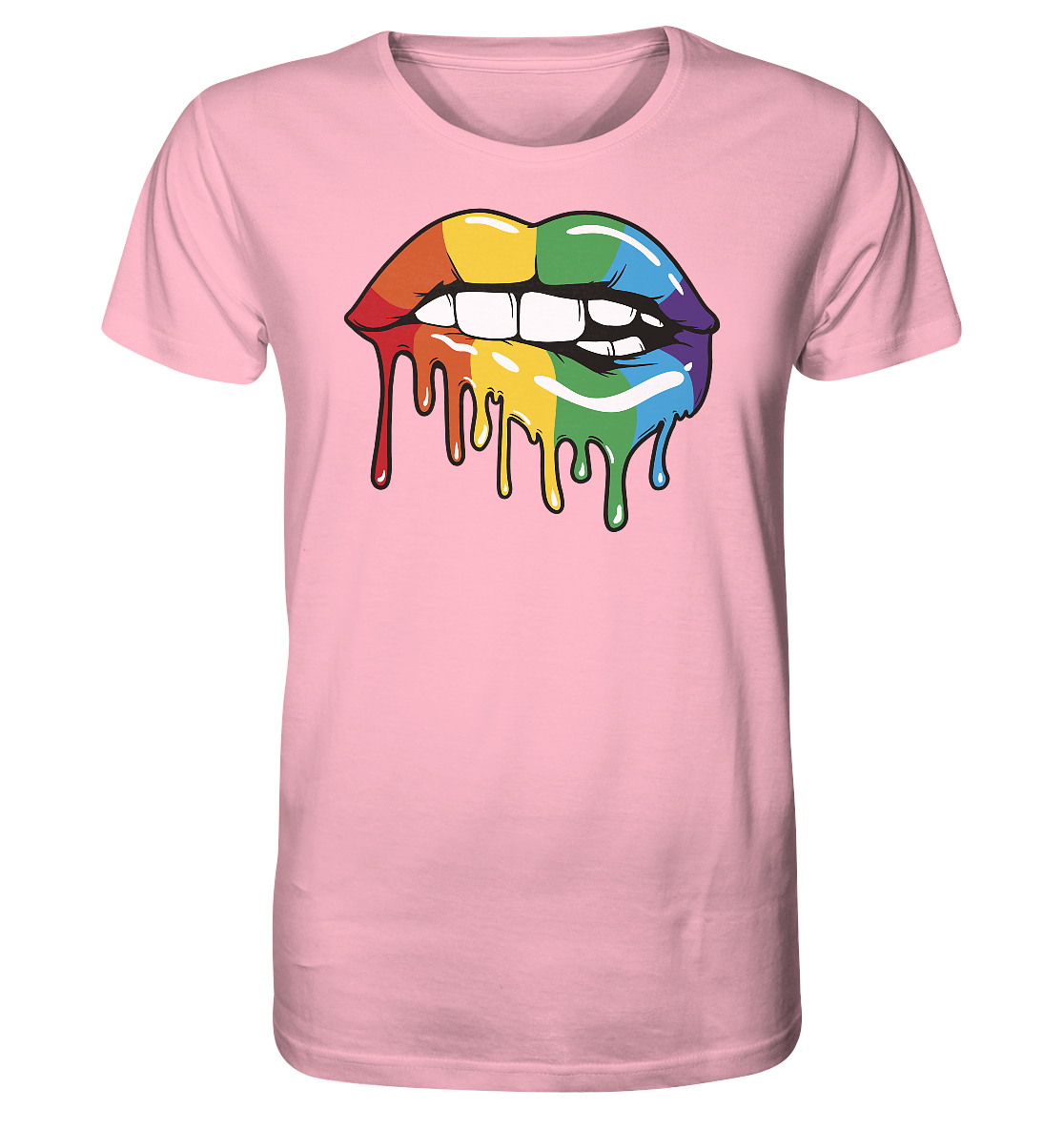 Regenbogen Lippen - Organic Shirt