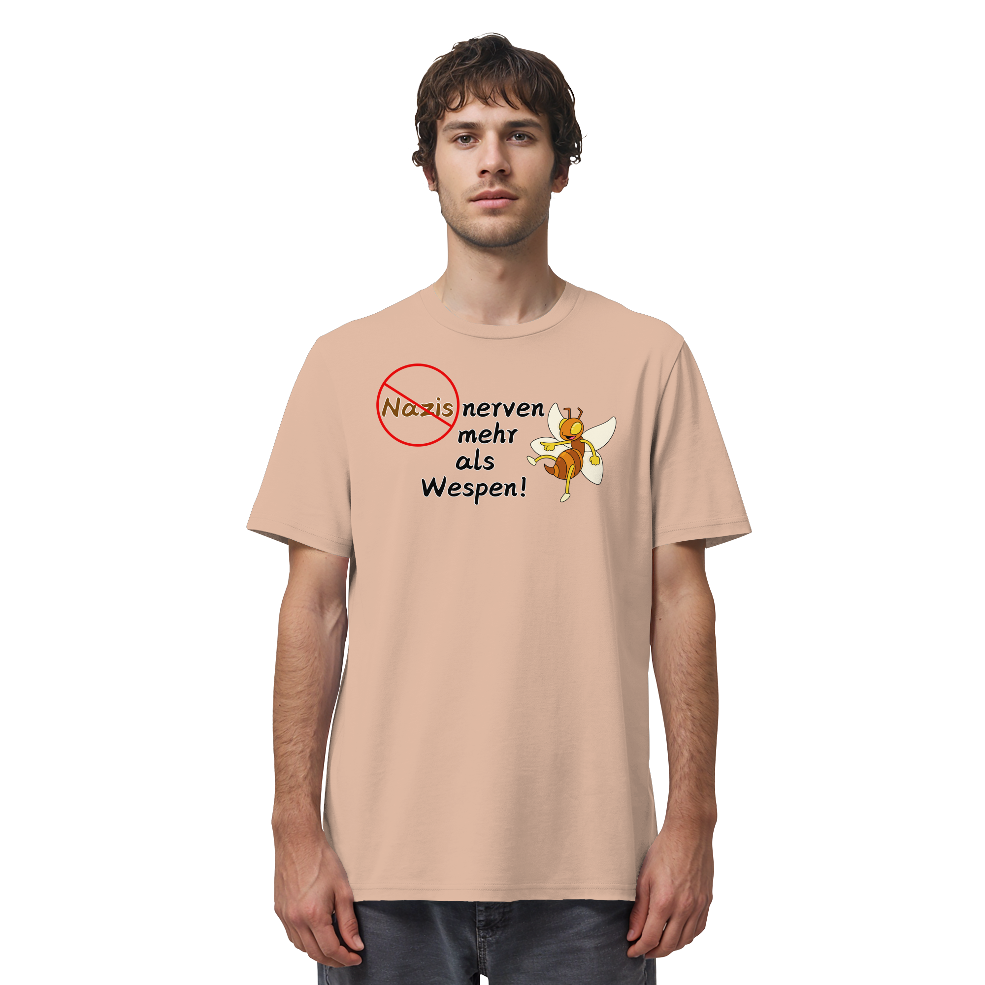 Nazis nerven mehr als Wespen - Organic Shirt