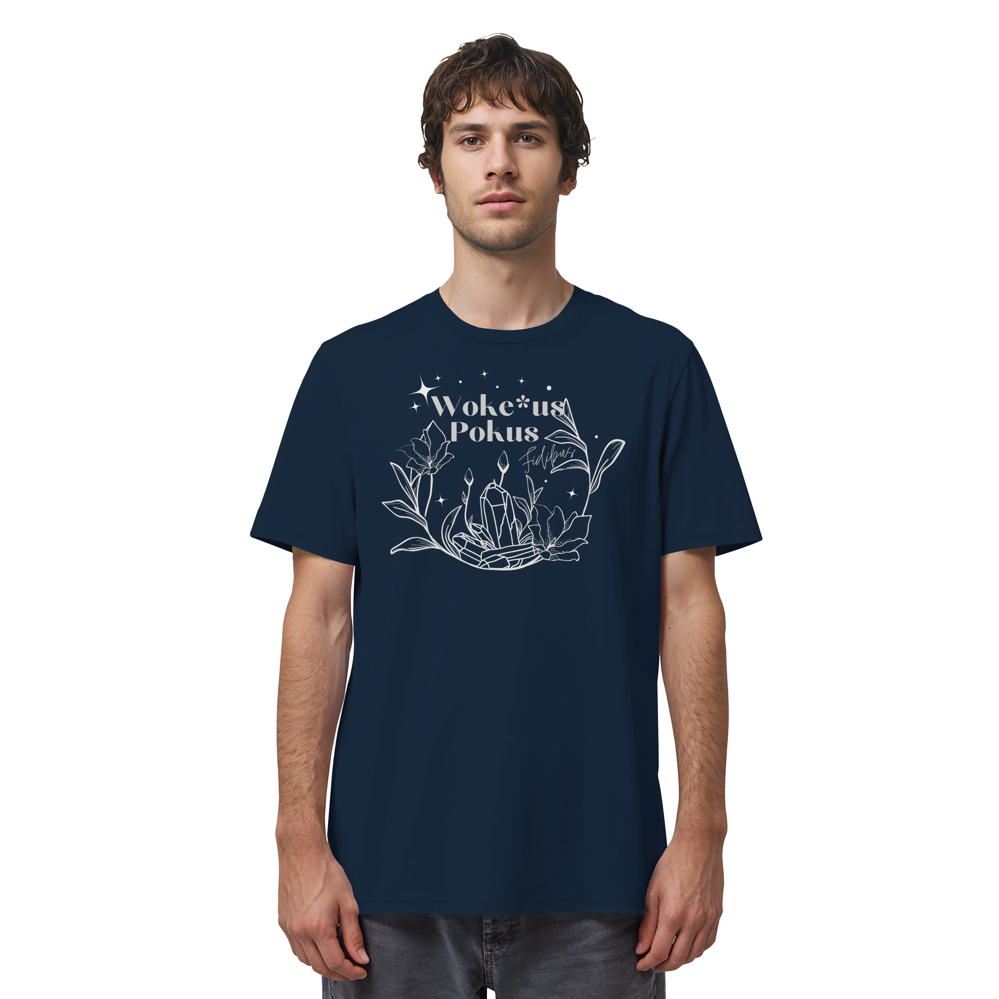 Woke*us Pokus (weiße Schrift) - Organic Shirt