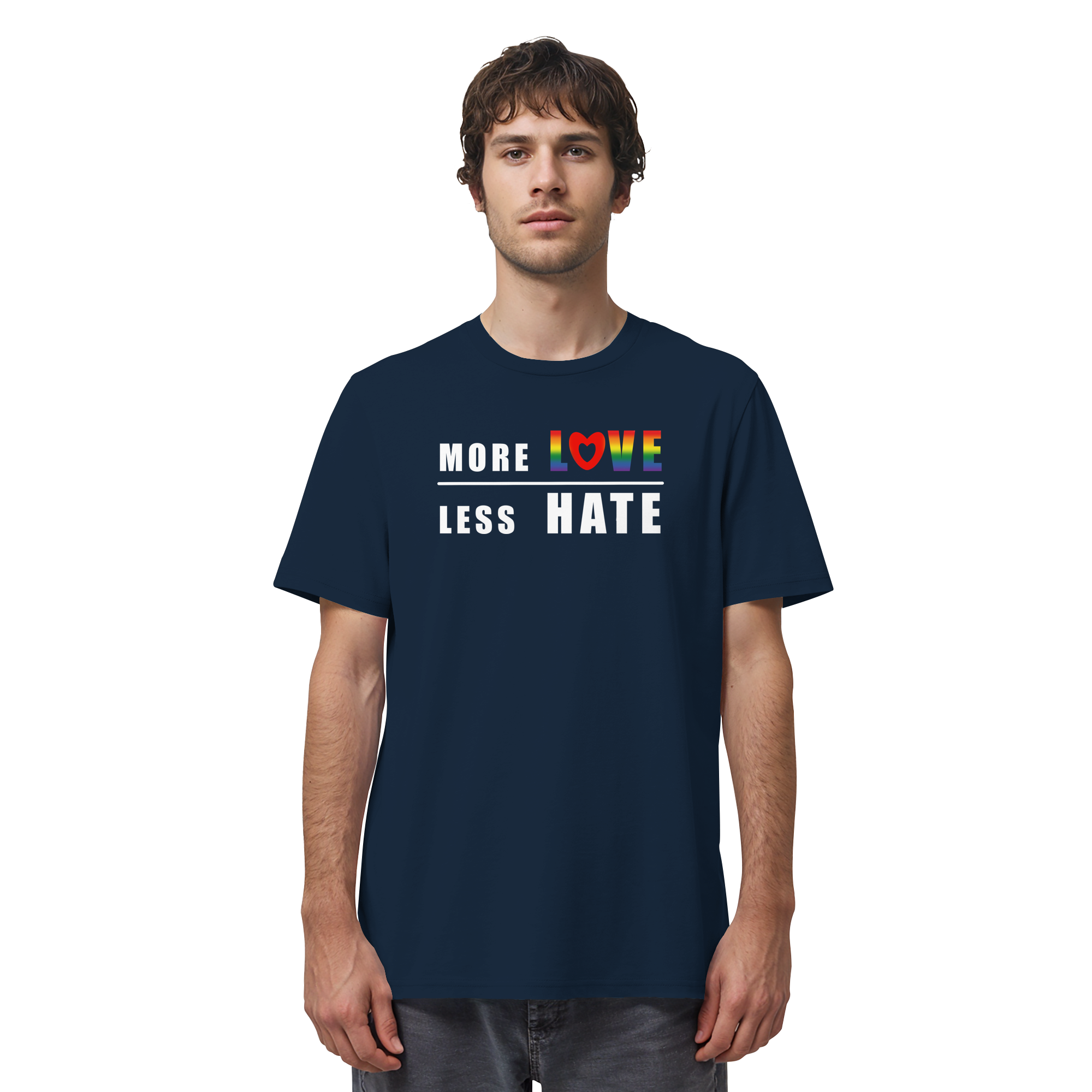 More Love Less Hate "Rainbow Edition" - Organic Shirt
