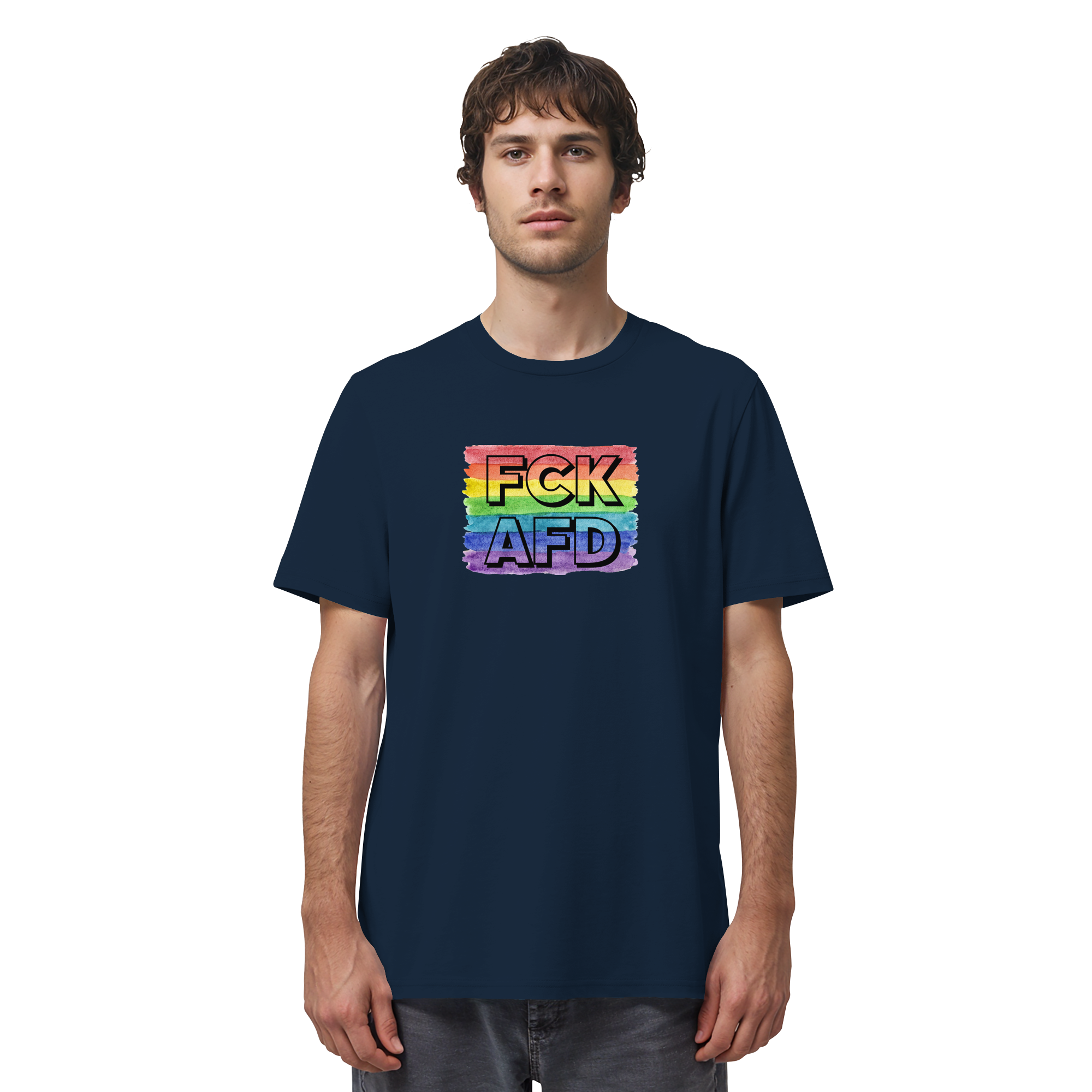 FCK AFD "Rainbow Resistance Edition" - Organic Shirt