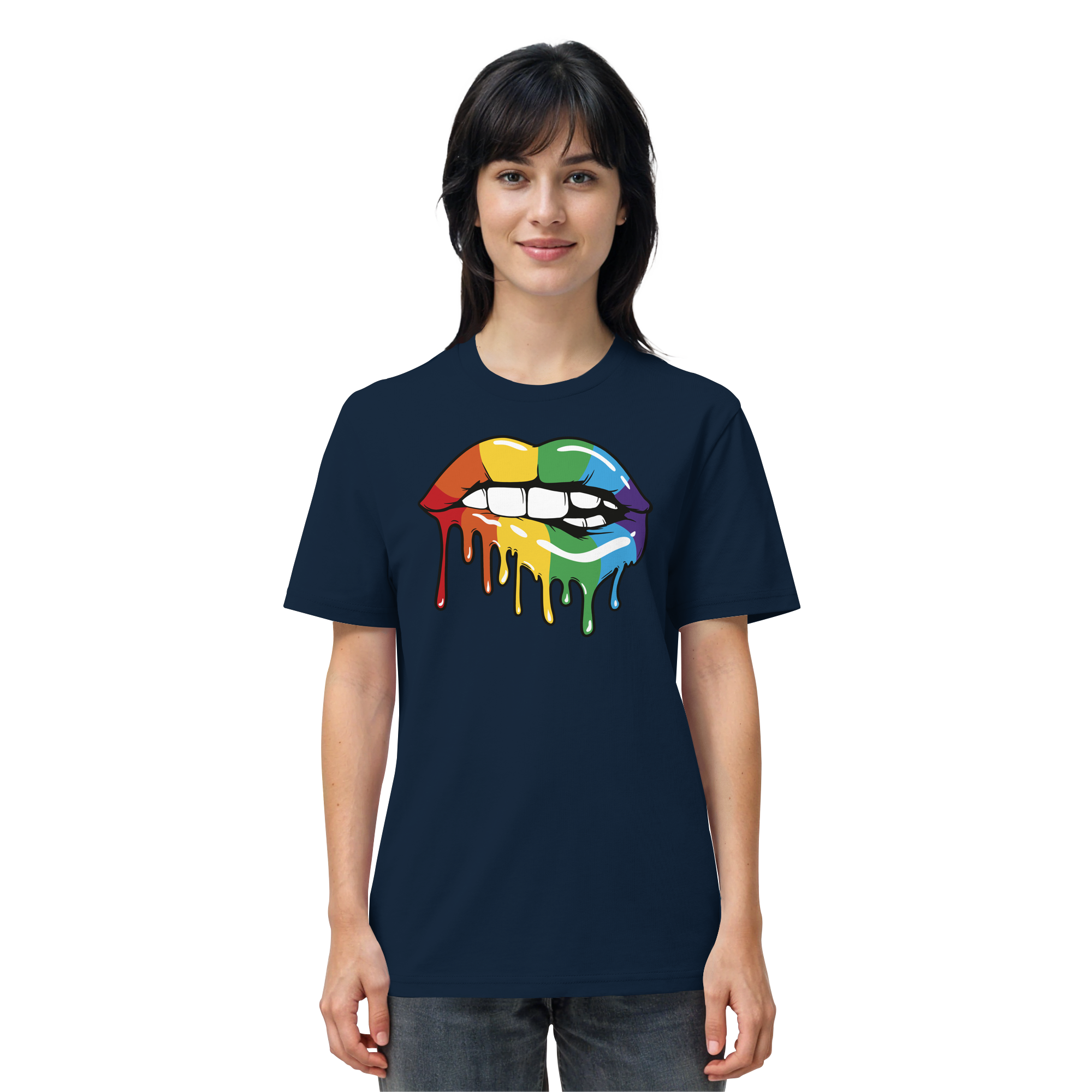 Regenbogen Lippen - Organic Shirt