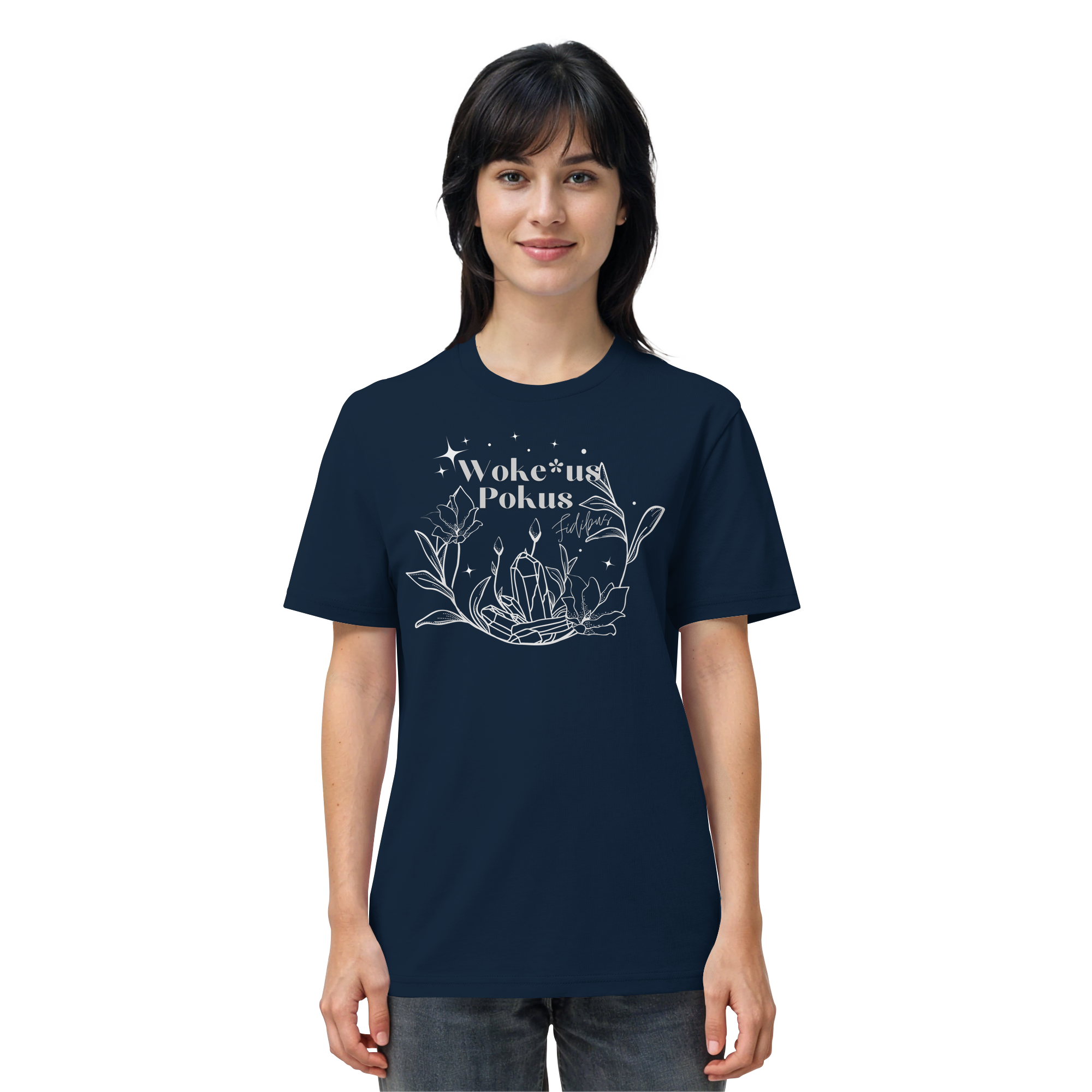 Woke*us Pokus (weiße Schrift) - Organic Shirt