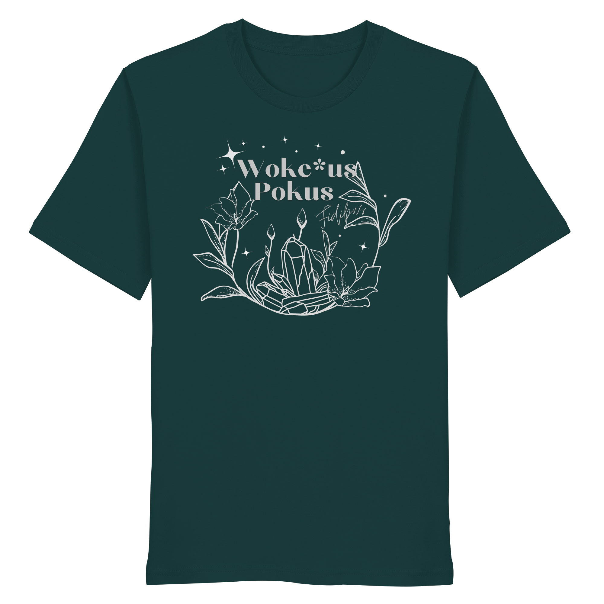 Woke*us Pokus (weiße Schrift) - Organic Shirt