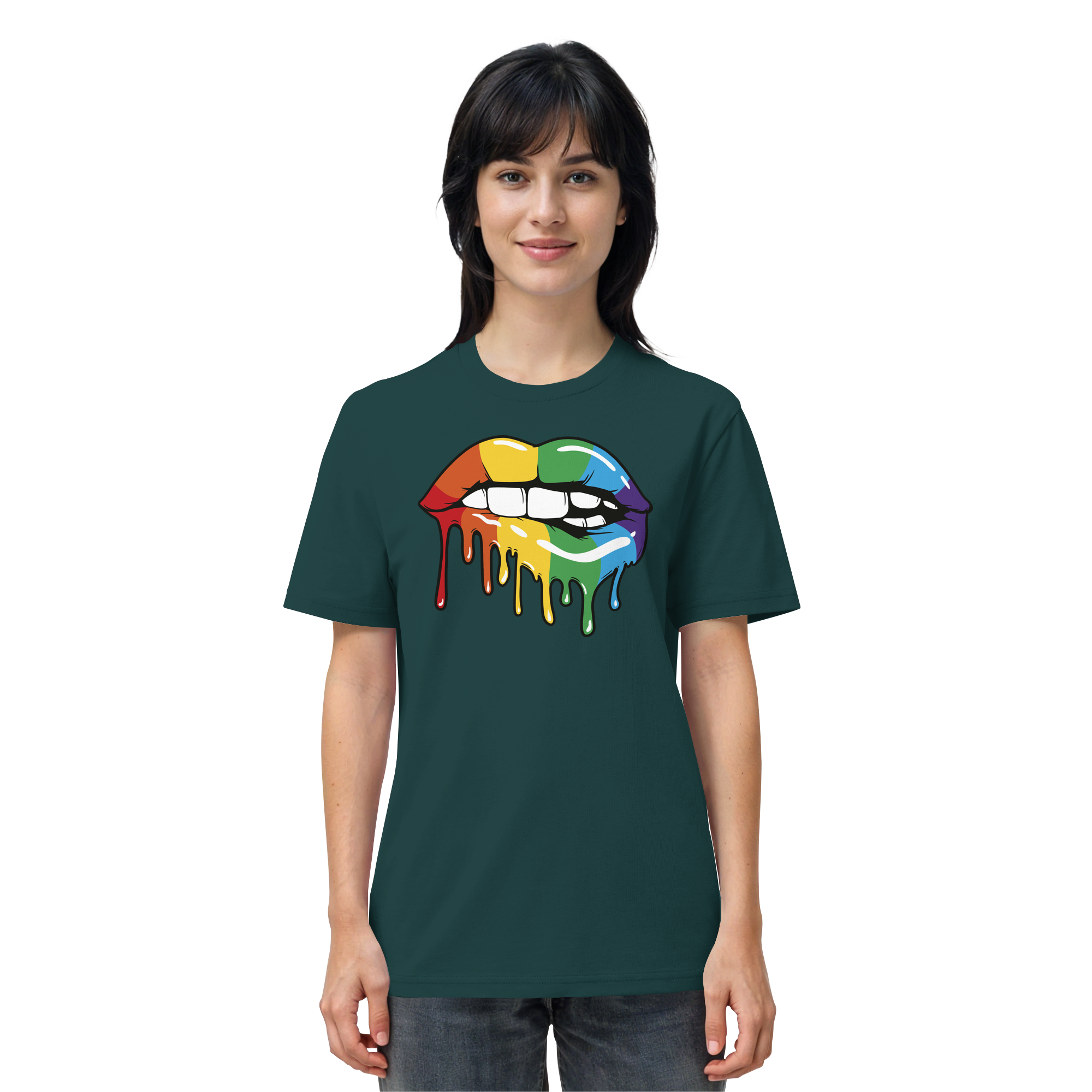 Regenbogen Lippen - Organic Shirt