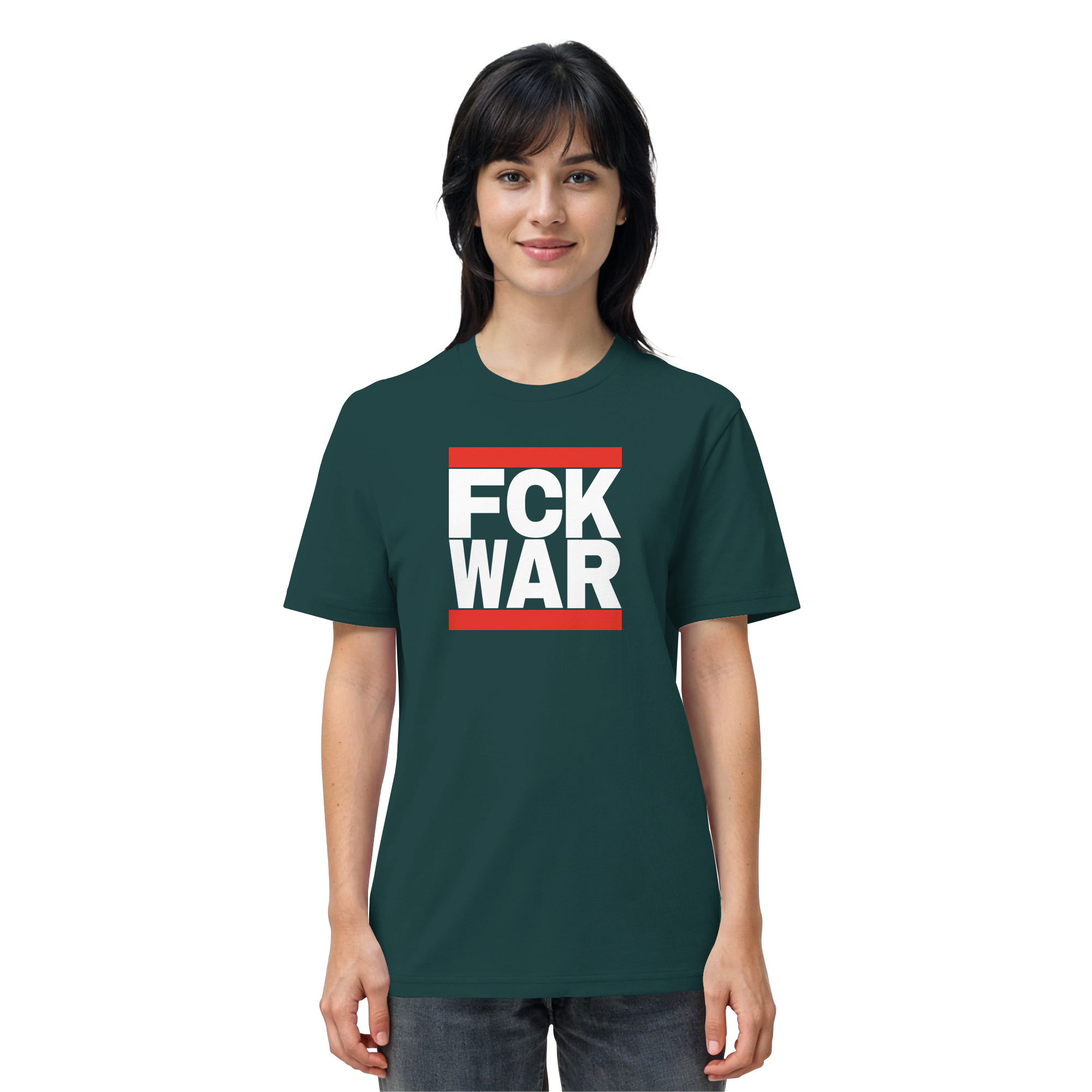 FCK WAR (weiße Schrift) - Organic Shirt