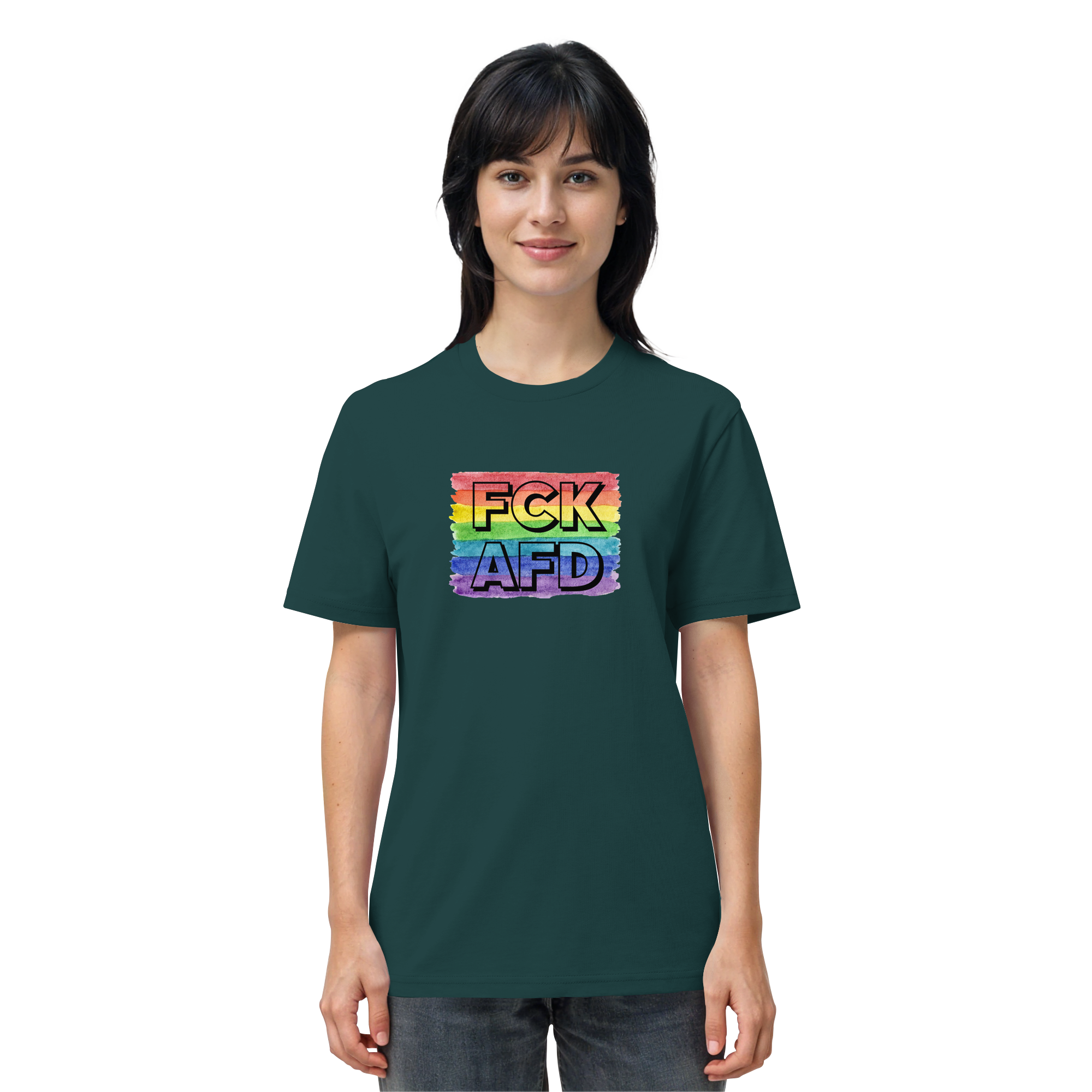 FCK AFD "Rainbow Resistance Edition" - Organic Shirt