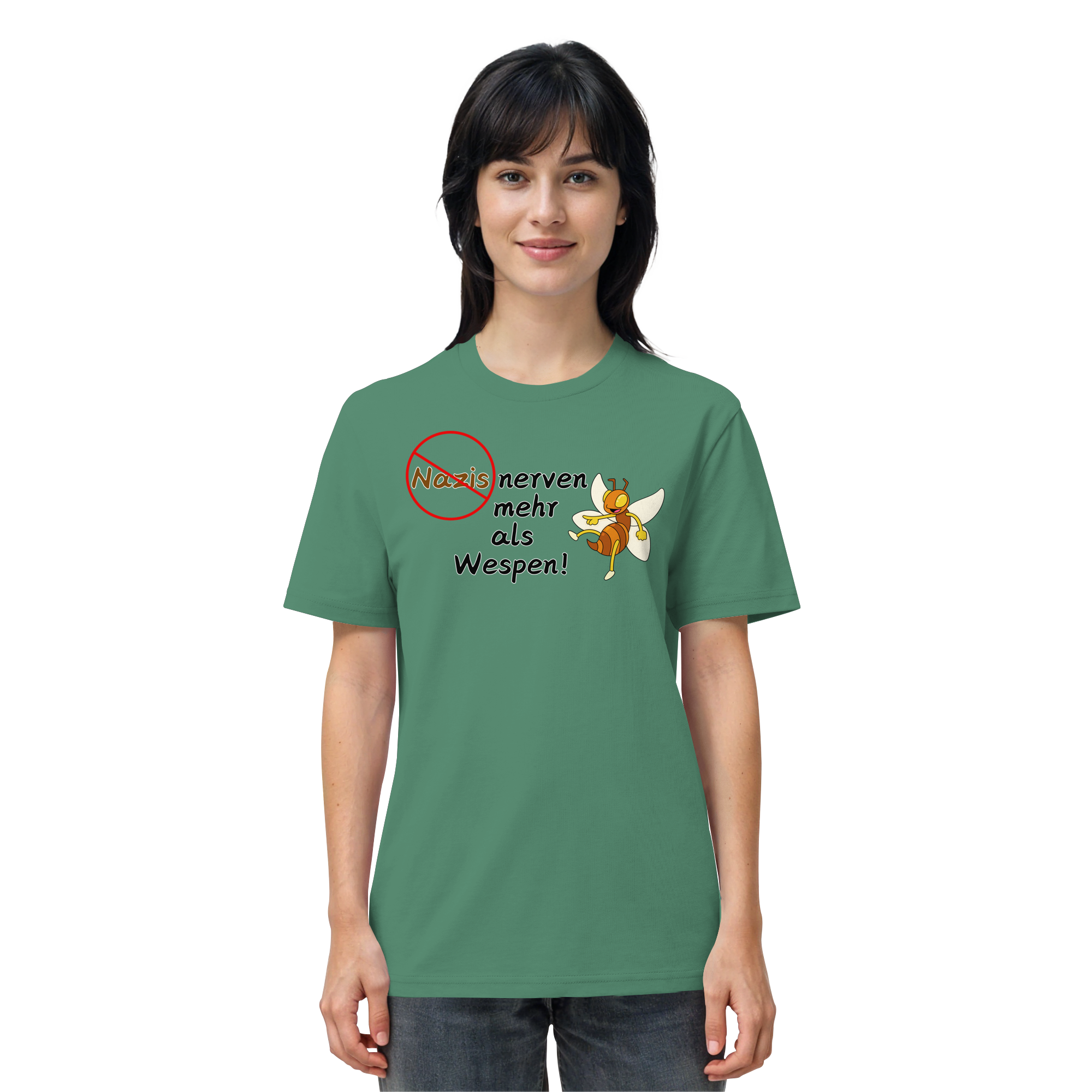 Nazis nerven mehr als Wespen - Organic Shirt
