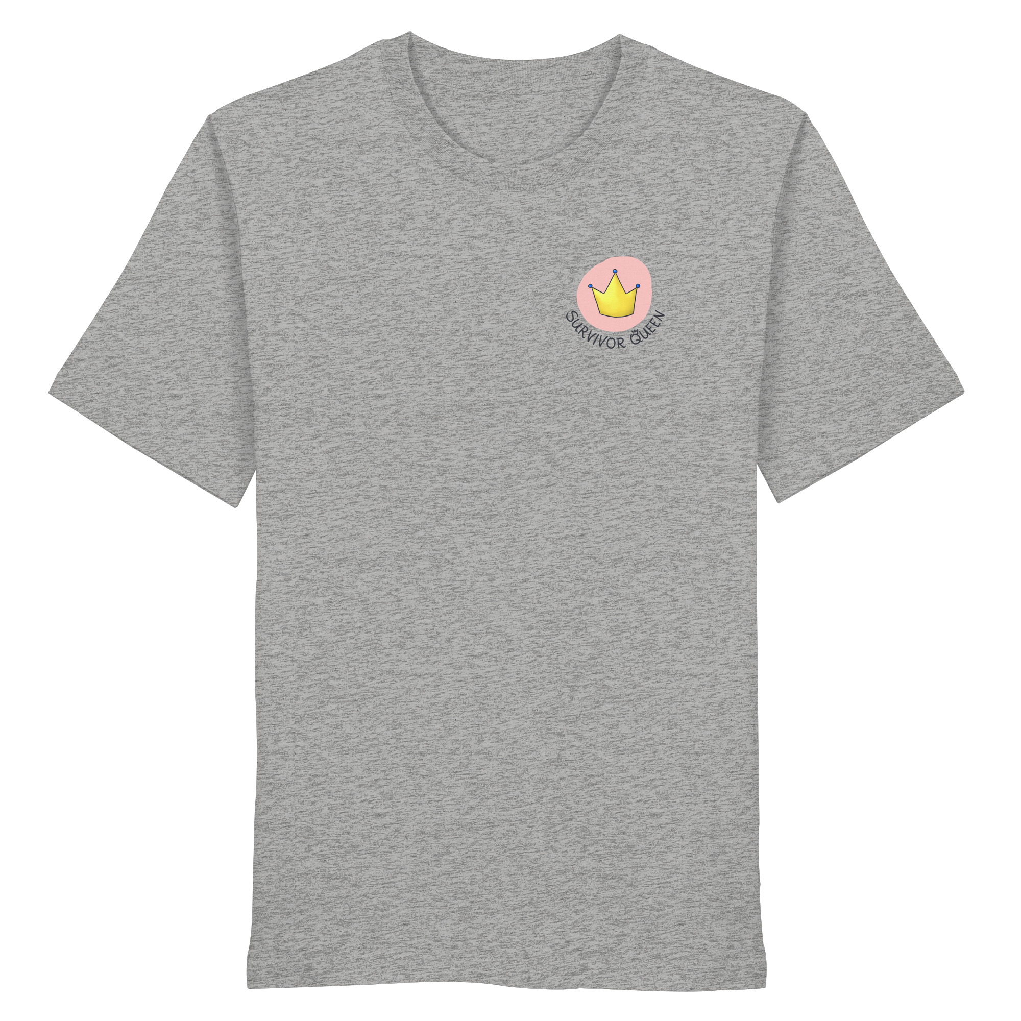 Survivor Queens Logo "Schriftzug Edition" Brustprint (hell) - Organic Shirt