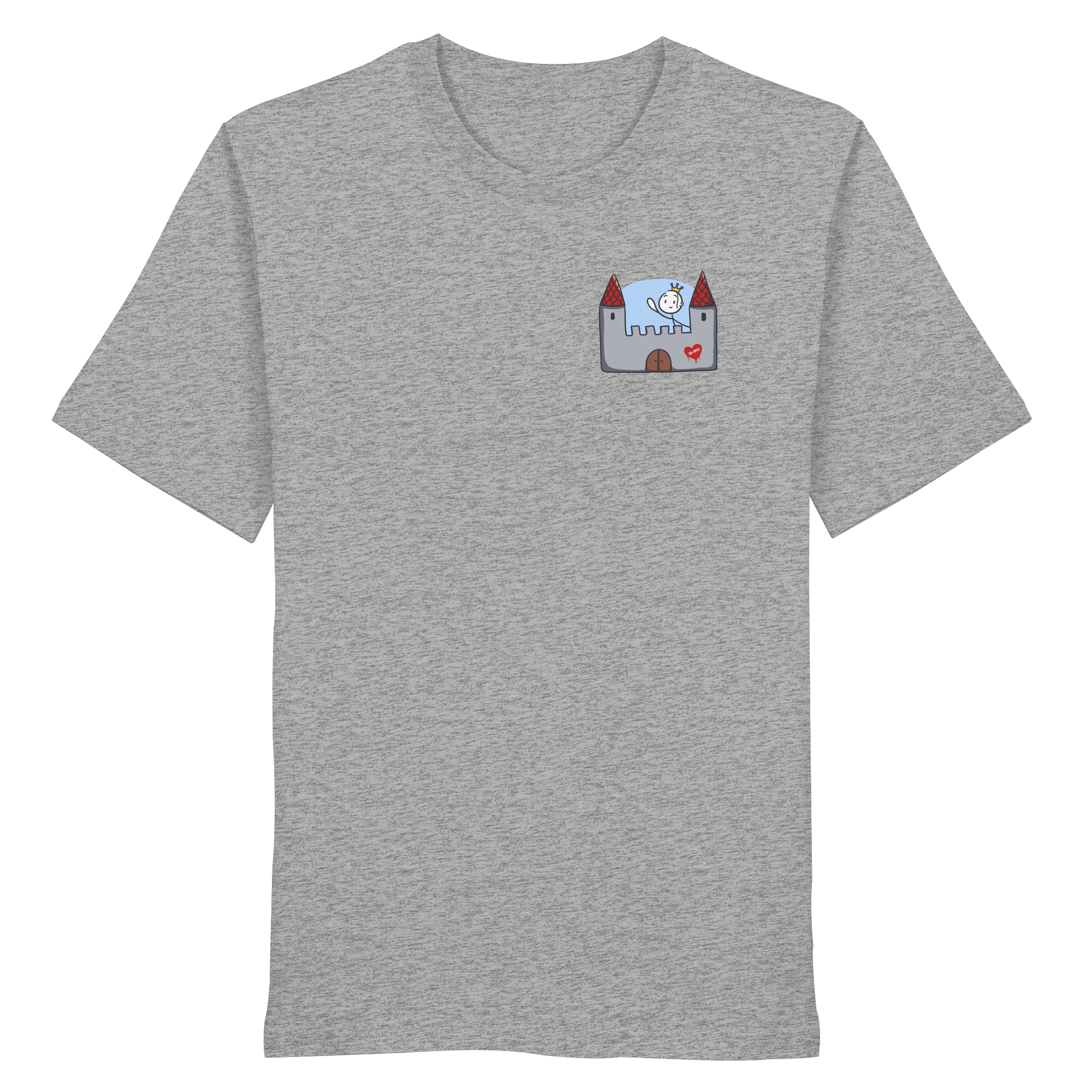 Hier und jetzt bin ich in Sicherheit "Schwarze Edition" Backprint - Organic Shirt