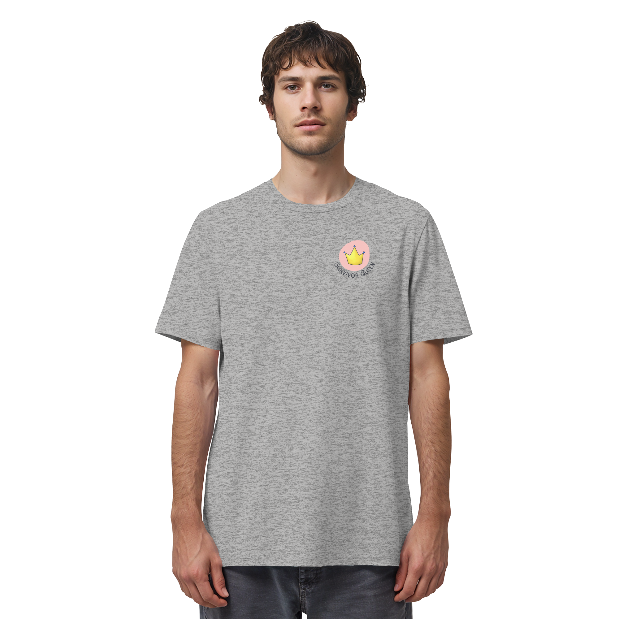 Survivor Queens Logo "Schriftzug Edition" Brustprint (hell) - Organic Shirt