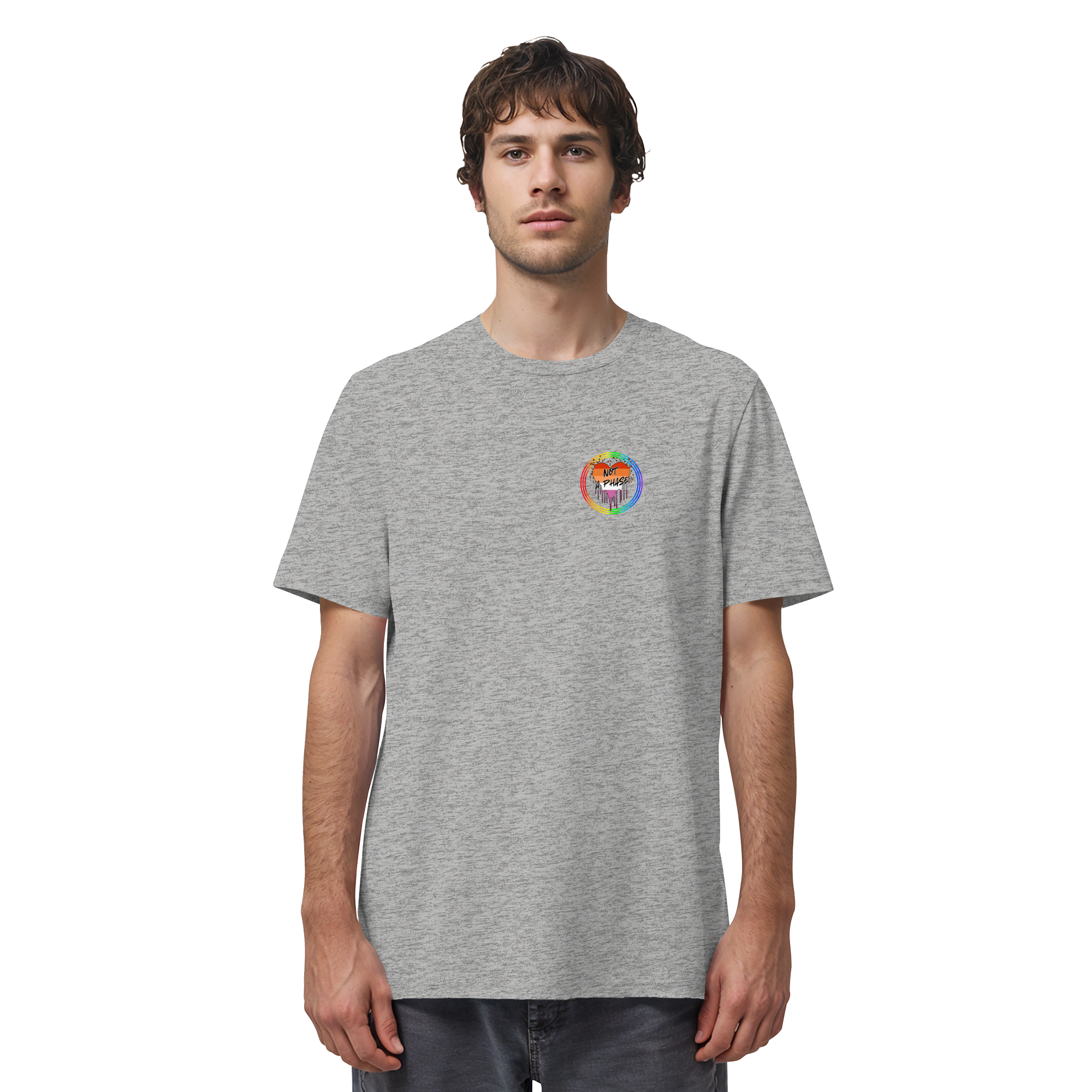 Lesbian Not a Phase "Regenbogenkreis Edition" - Organic Shirt