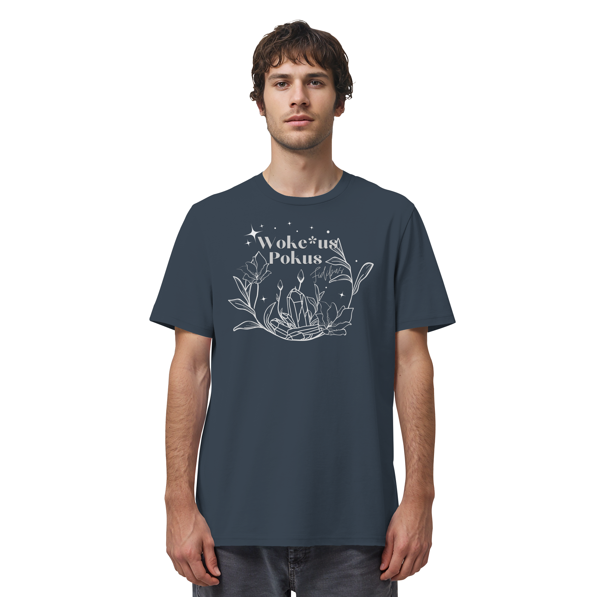 Woke*us Pokus (weiße Schrift) - Organic Shirt