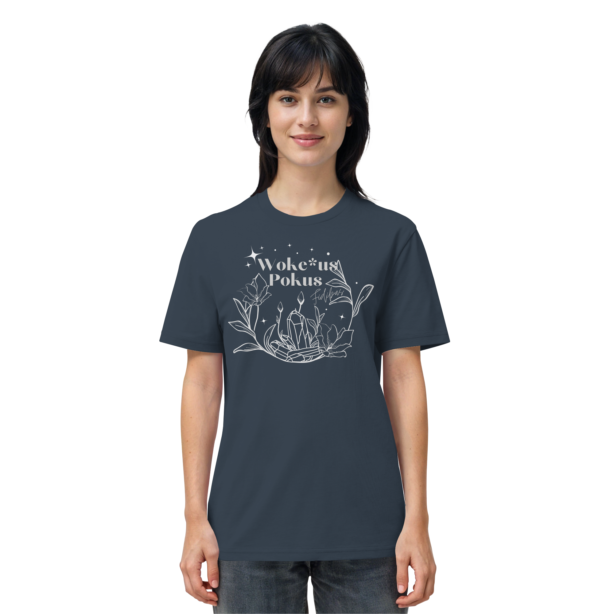 Woke*us Pokus (weiße Schrift) - Organic Shirt