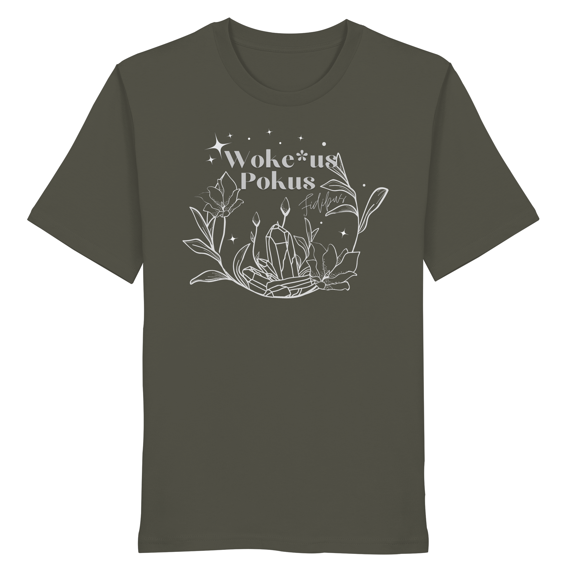 Woke*us Pokus (weiße Schrift) - Organic Shirt