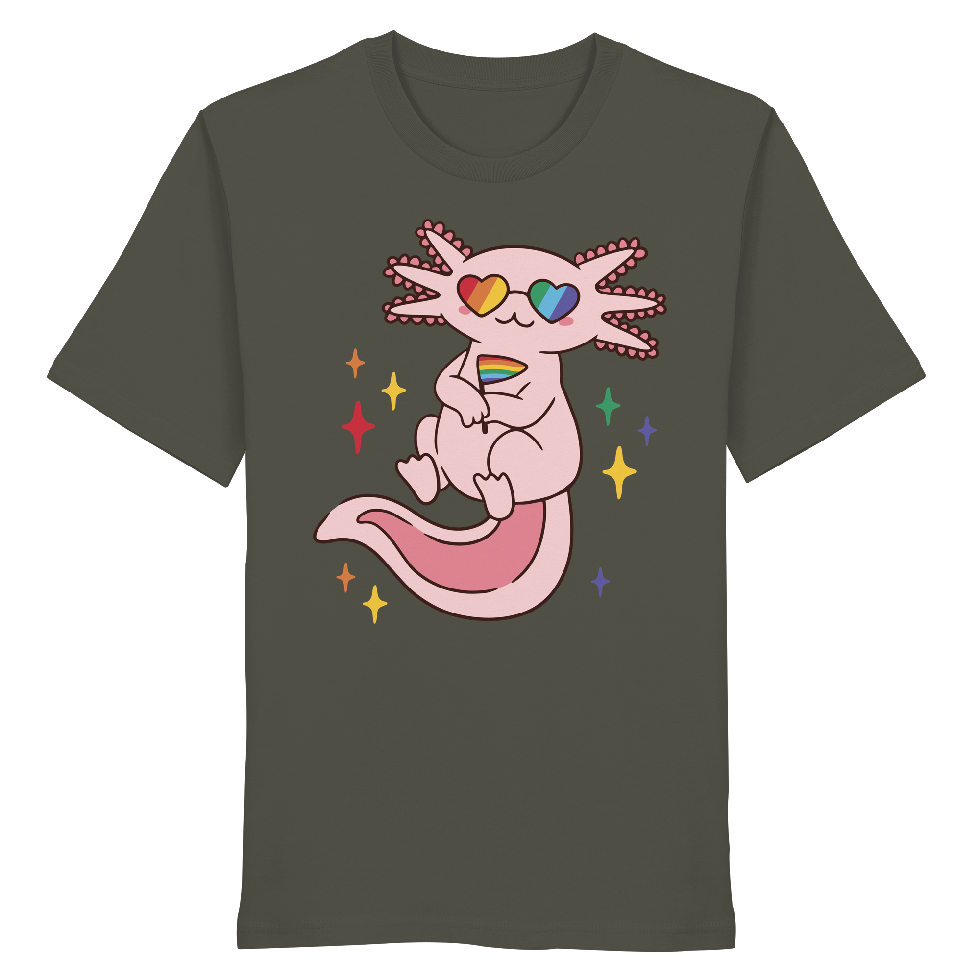 Big Pride Axolotl - Organic Shirt