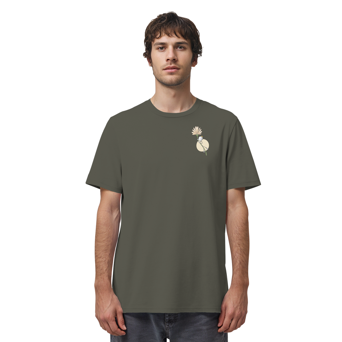 Seelenmännchen "Blumenfliegen Edition" (dunkel) - Organic Shirt