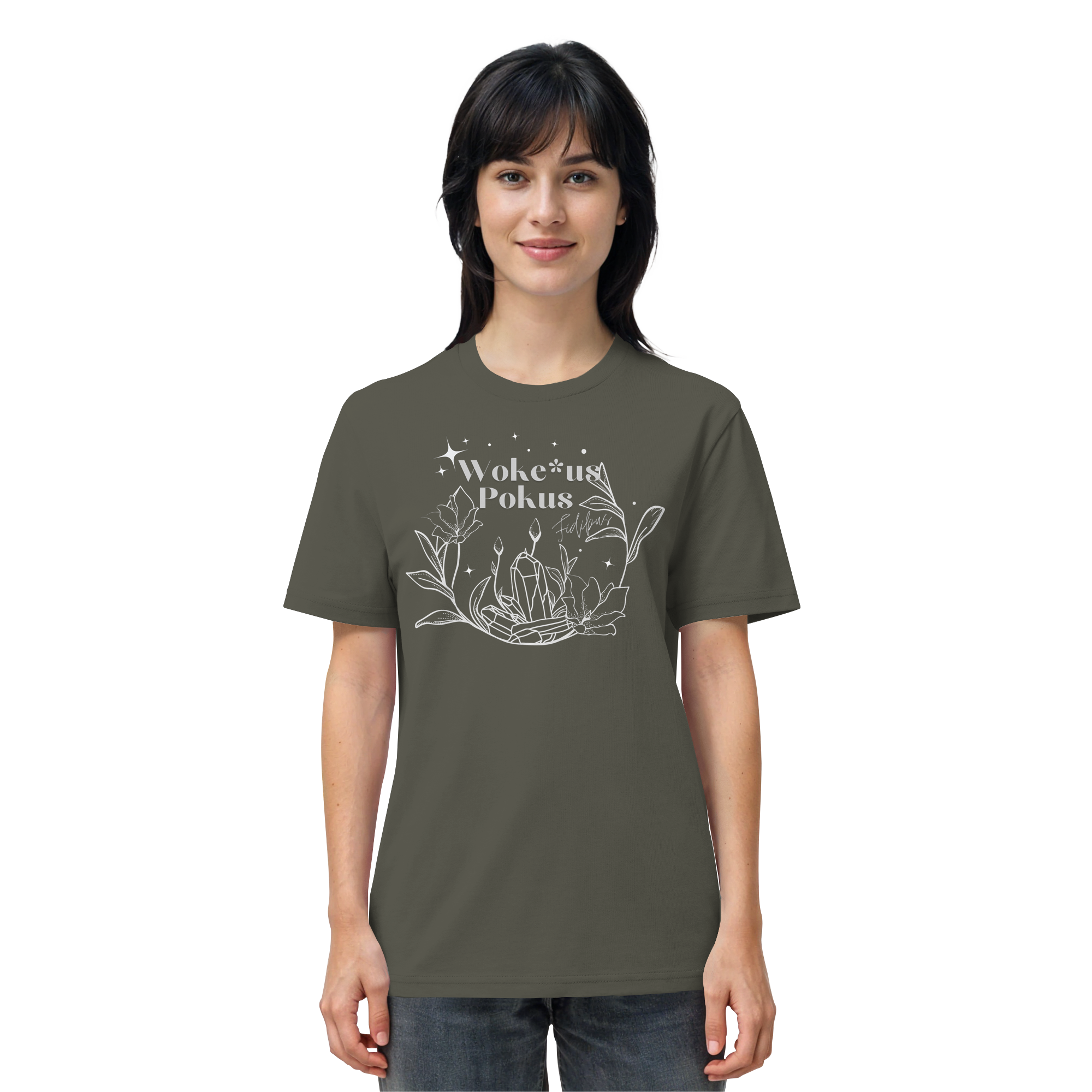 Woke*us Pokus (weiße Schrift) - Organic Shirt