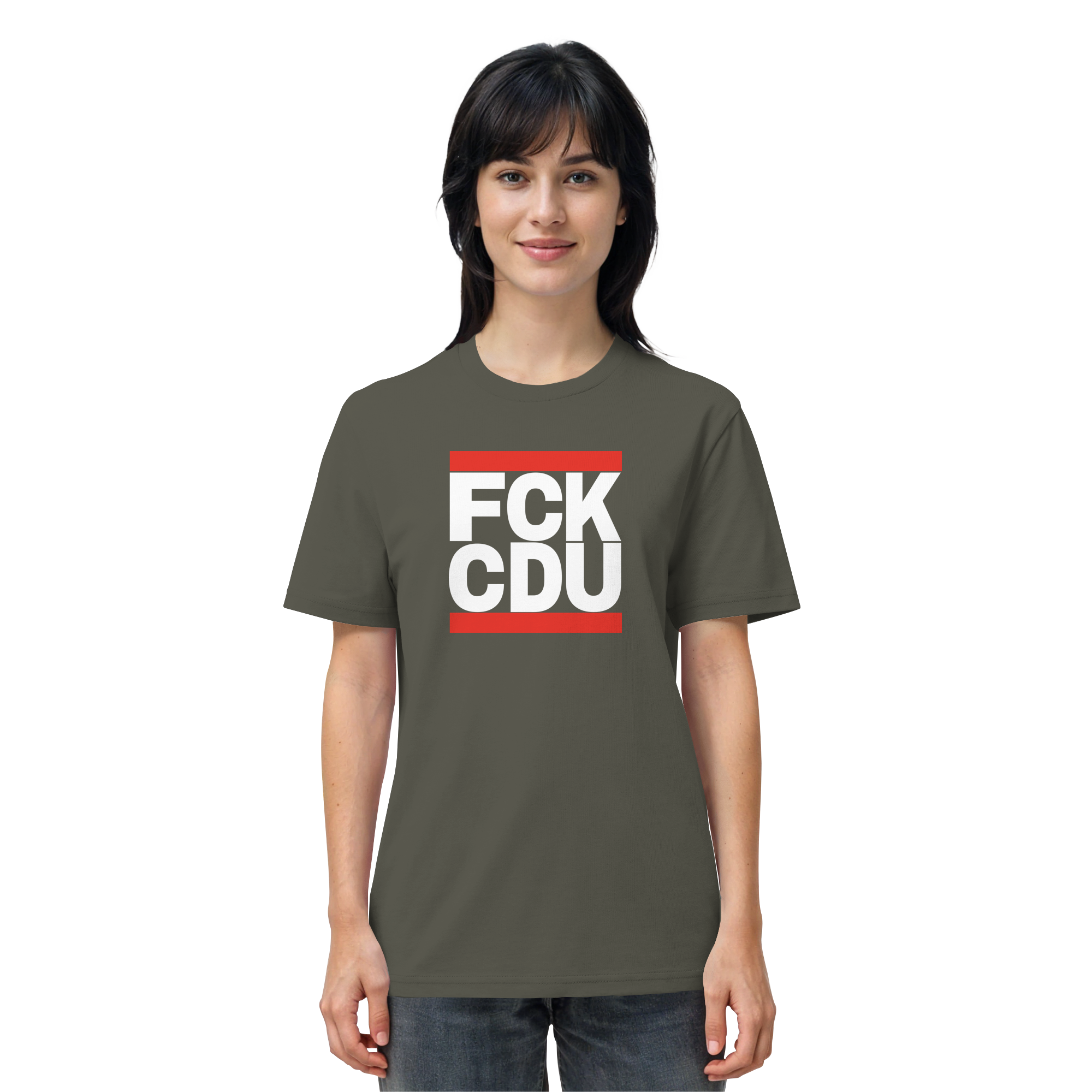 FCK CDU (weiße Schrift) - Organic Shirt