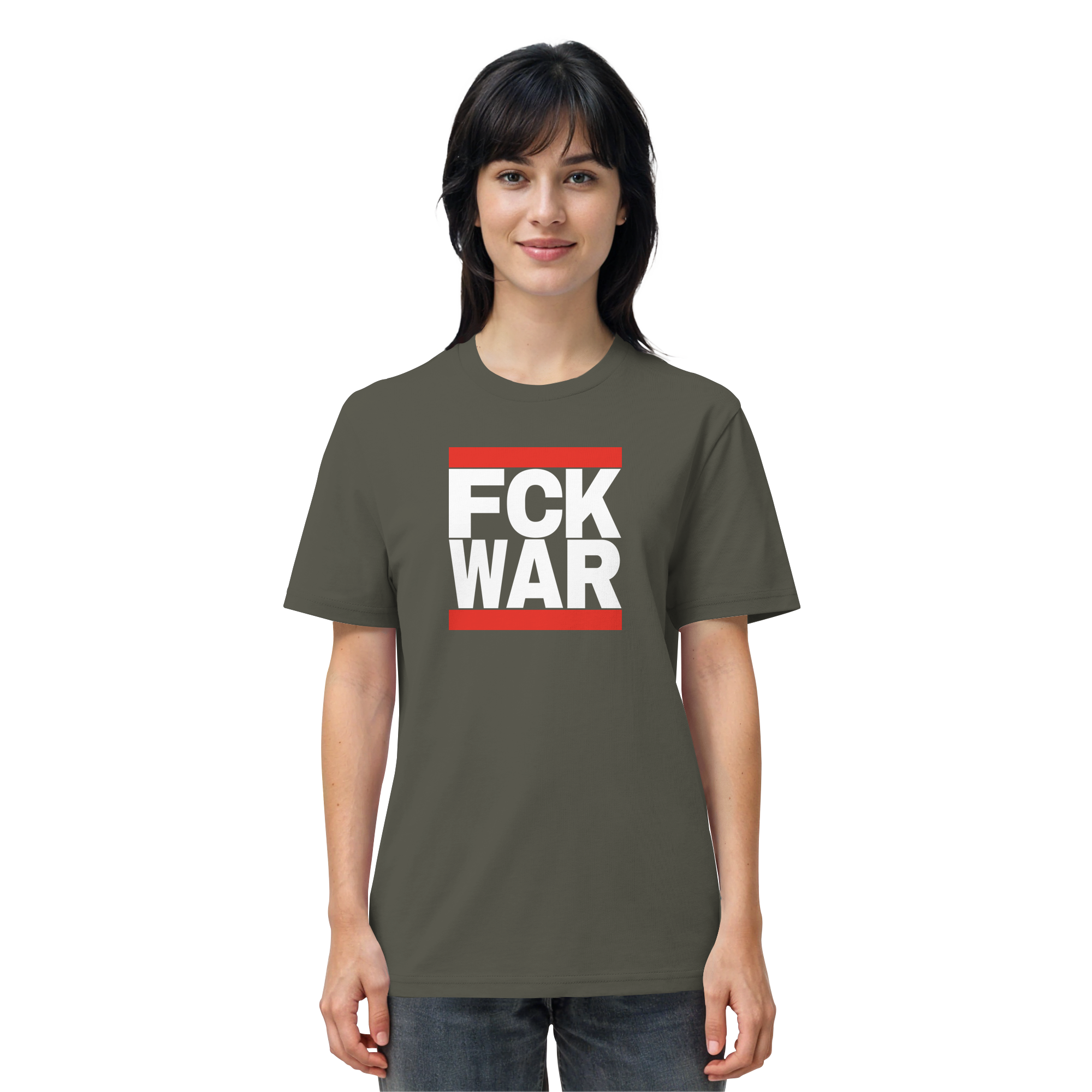 FCK WAR (weiße Schrift) - Organic Shirt