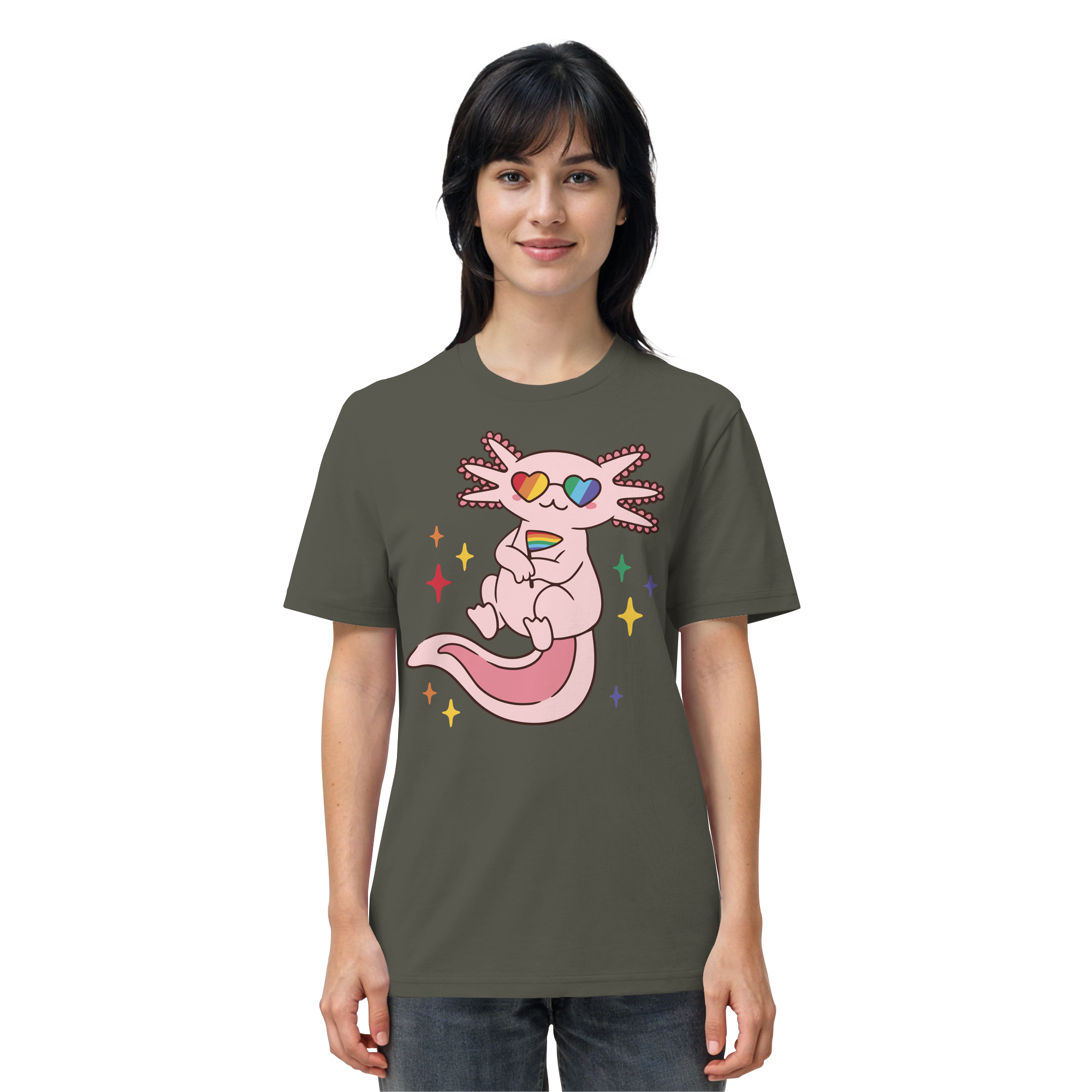 Big Pride Axolotl - Organic Shirt