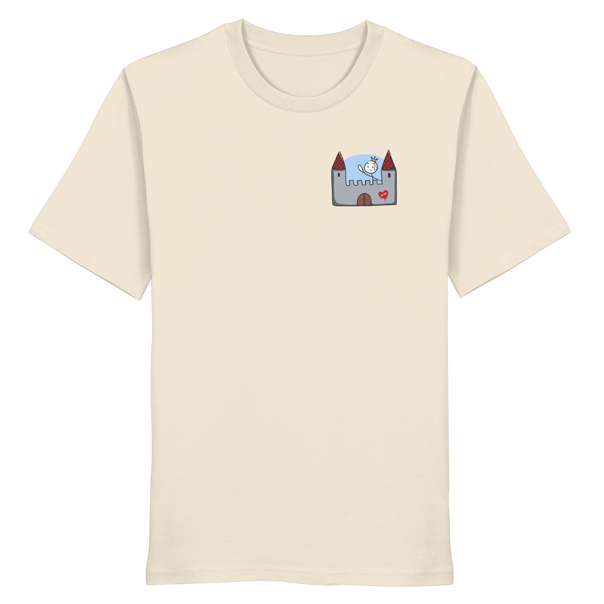 Hier und jetzt bin ich in Sicherheit "Schwarze Edition" Backprint - Organic Shirt