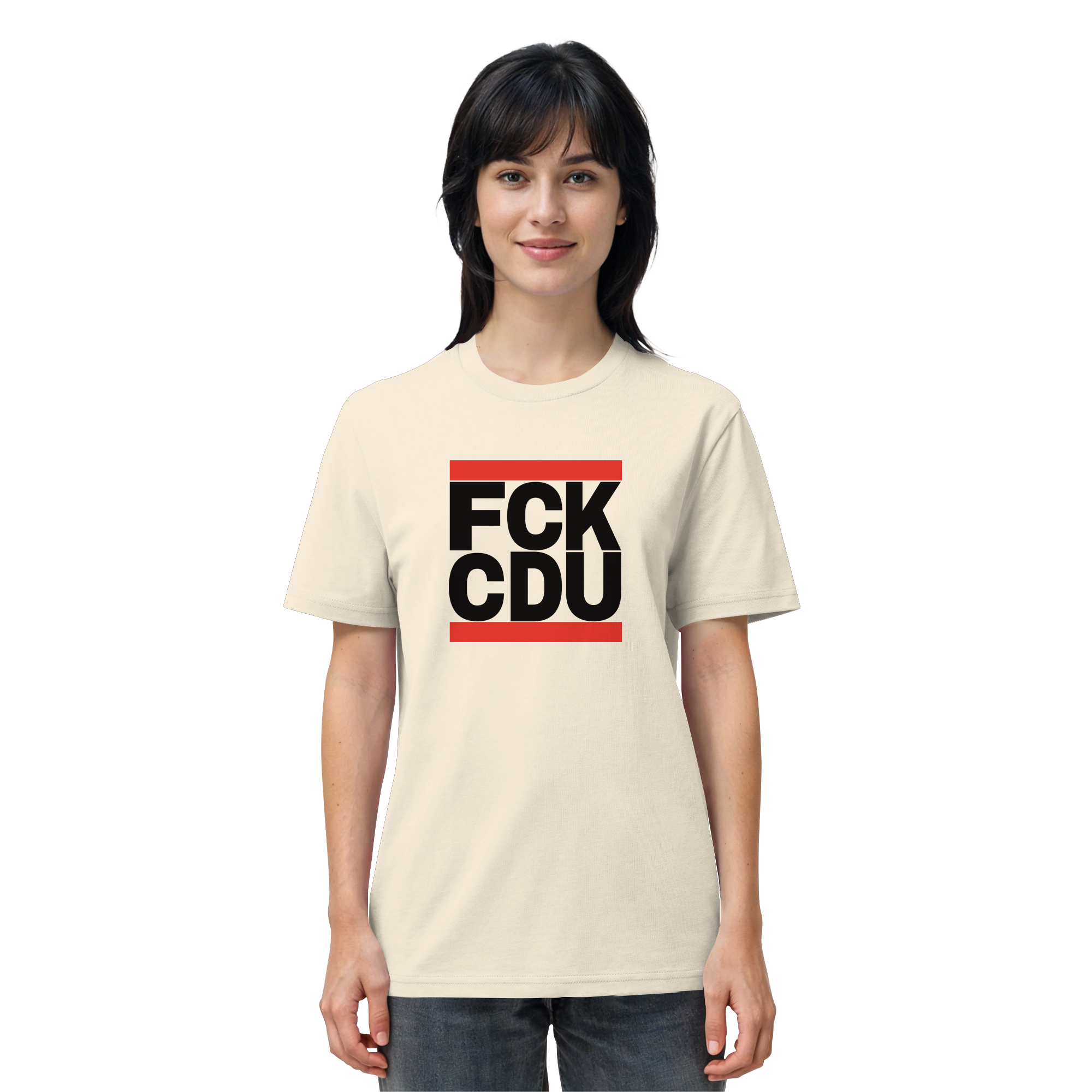 FCK CDU (schwarze Schrift) - Organic Shirt