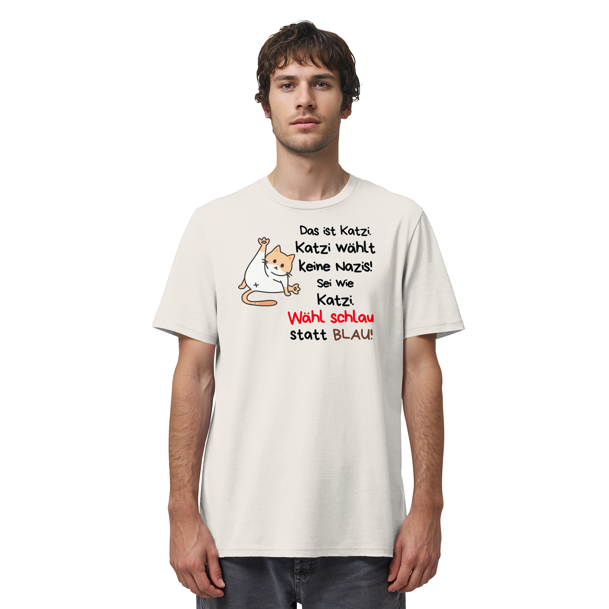 Katzi wählt keine Nazis! - Organic Shirt
