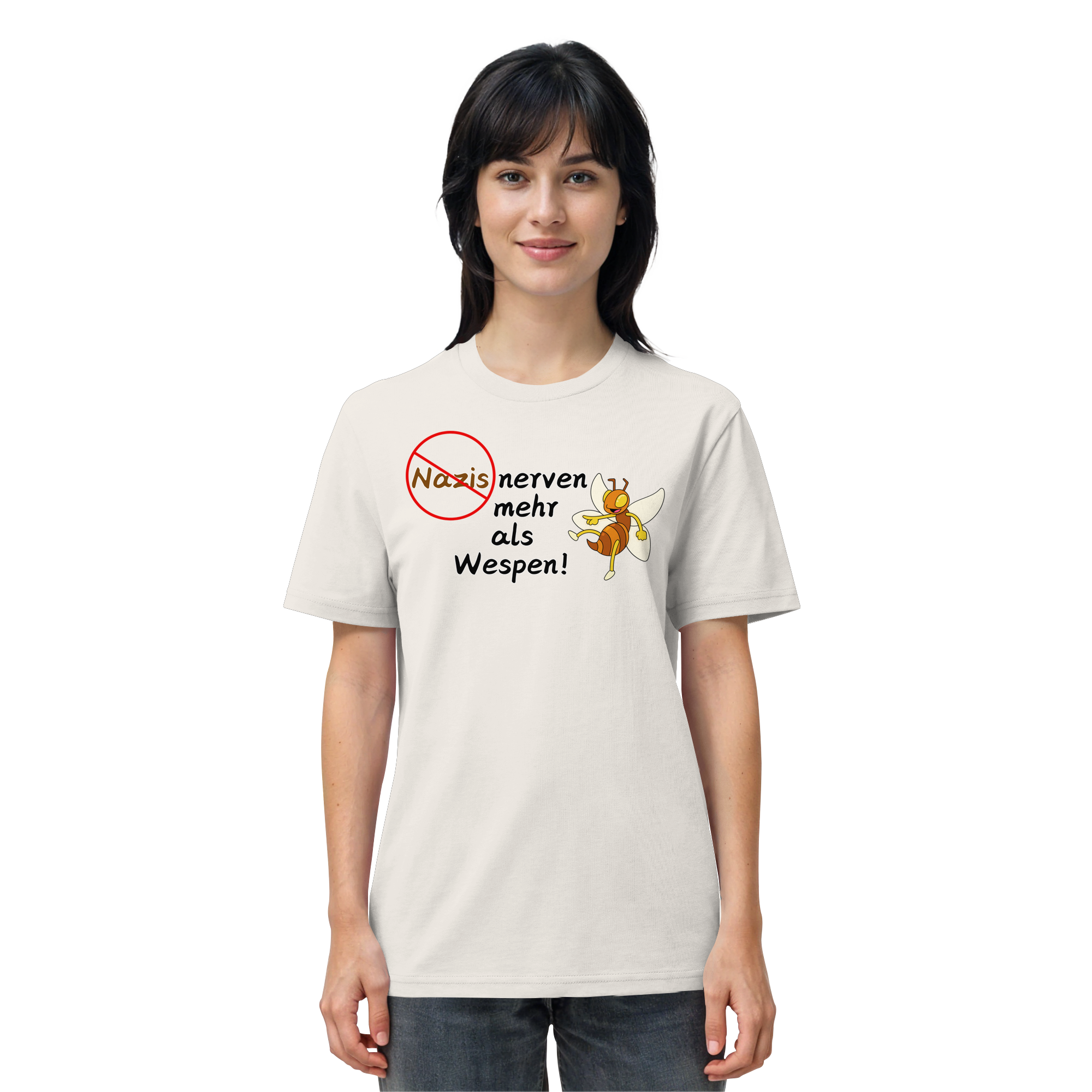 Nazis nerven mehr als Wespen - Organic Shirt