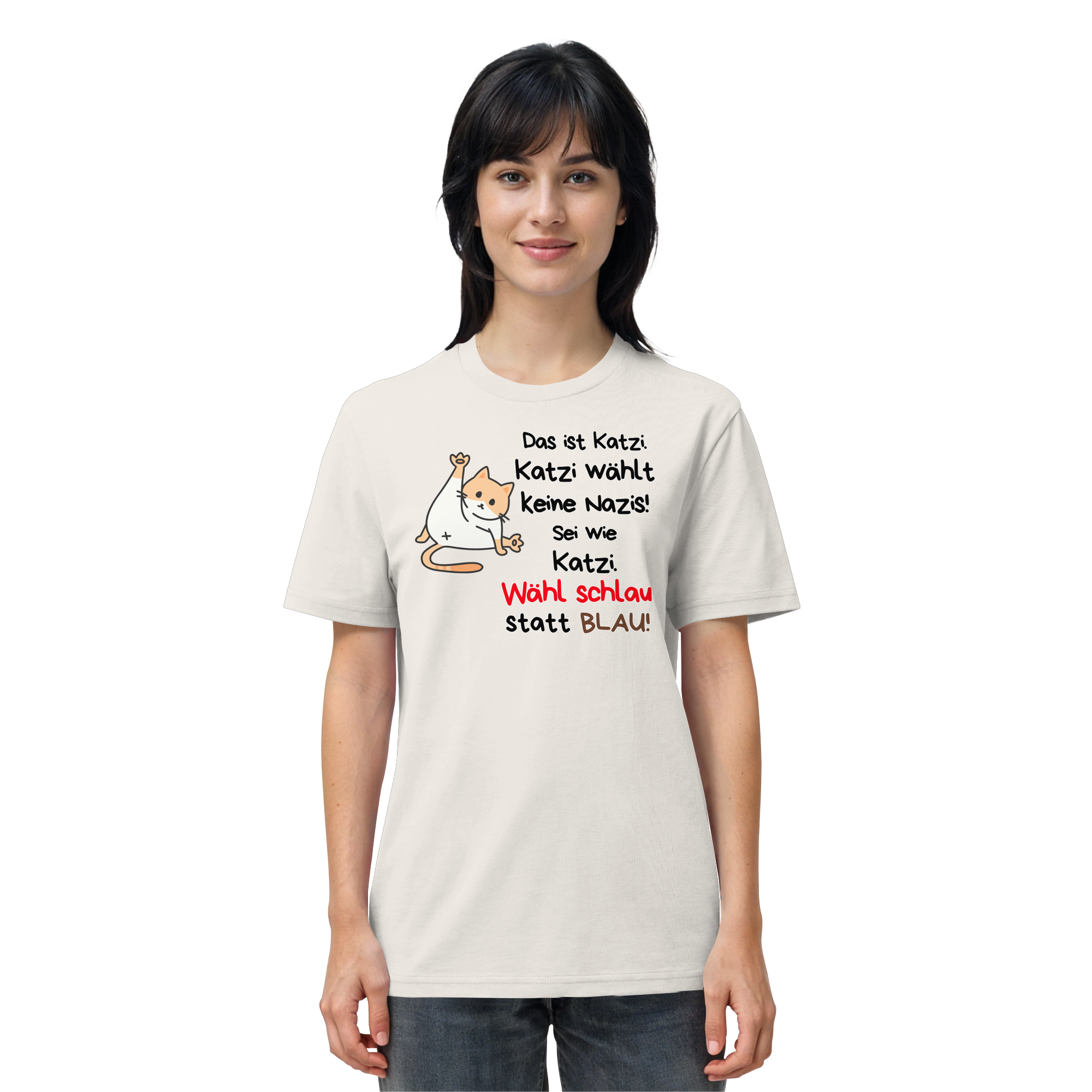 Katzi wählt keine Nazis! - Organic Shirt