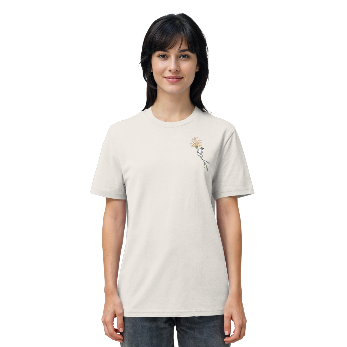 Seelenmännchen "Blumenfliegen Edition" (hell) - Organic Shirt