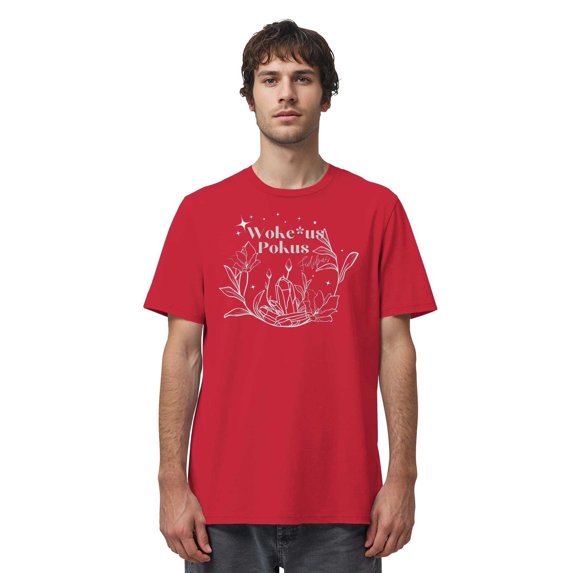 Woke*us Pokus (weiße Schrift) - Organic Shirt