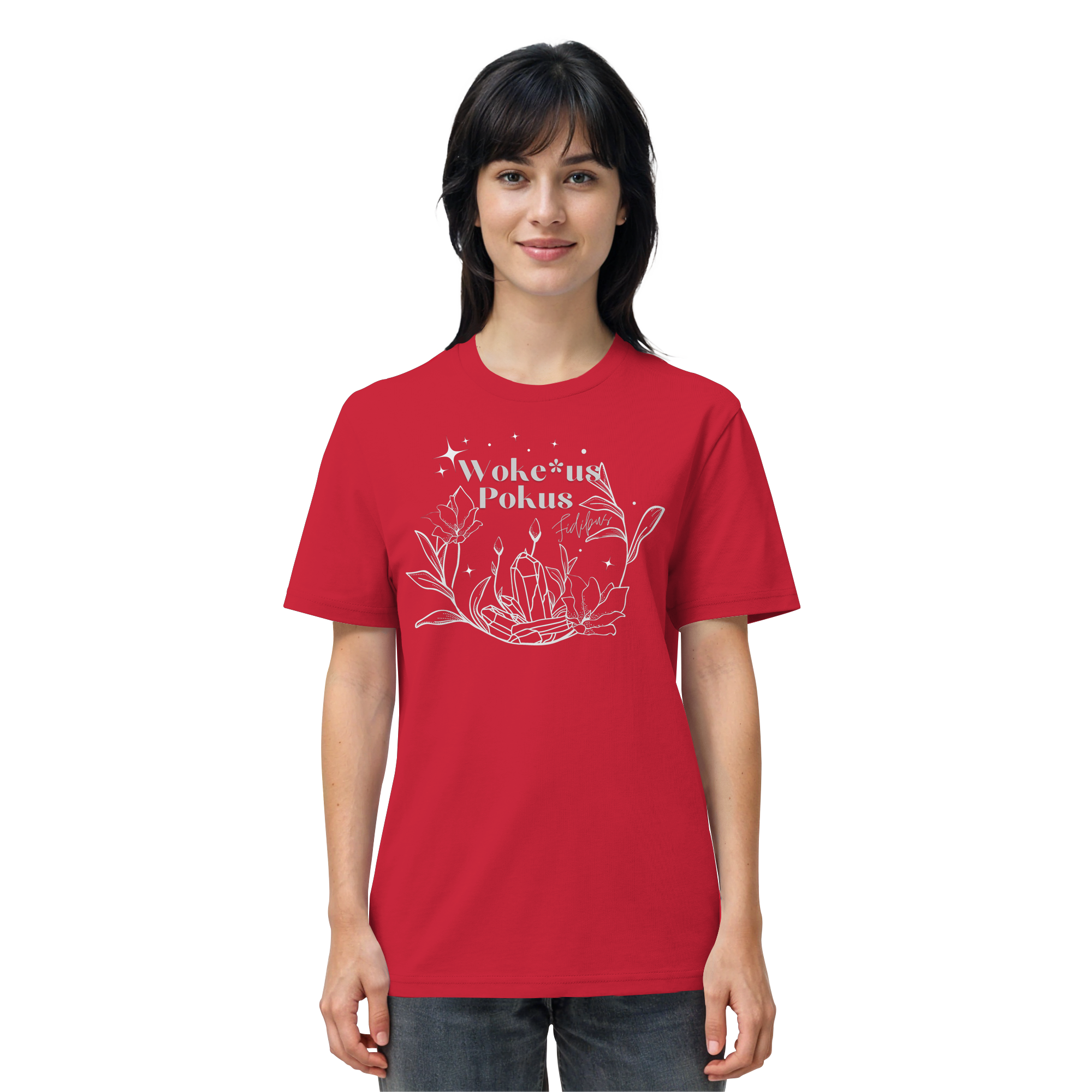 Woke*us Pokus (weiße Schrift) - Organic Shirt