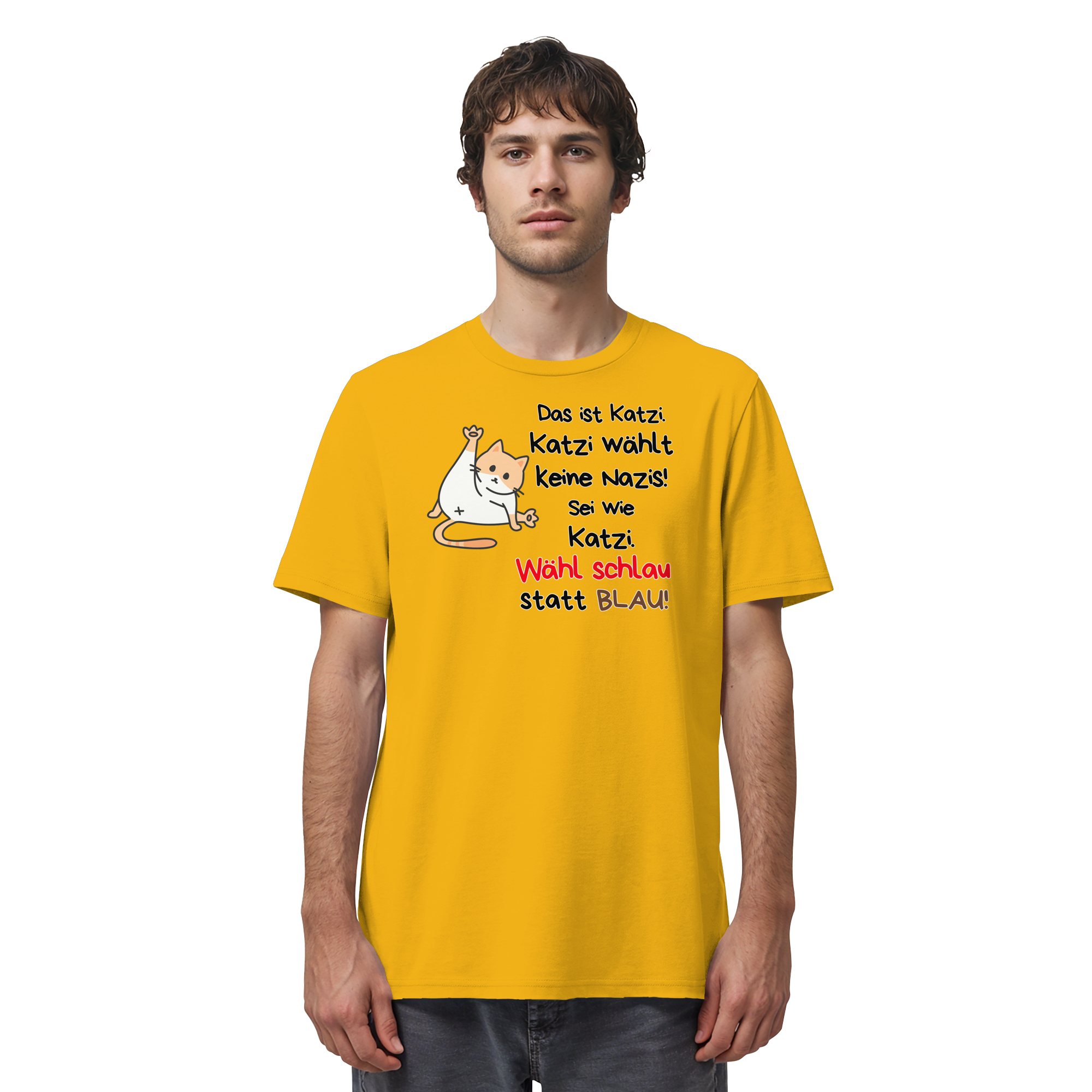 Katzi wählt keine Nazis! - Organic Shirt