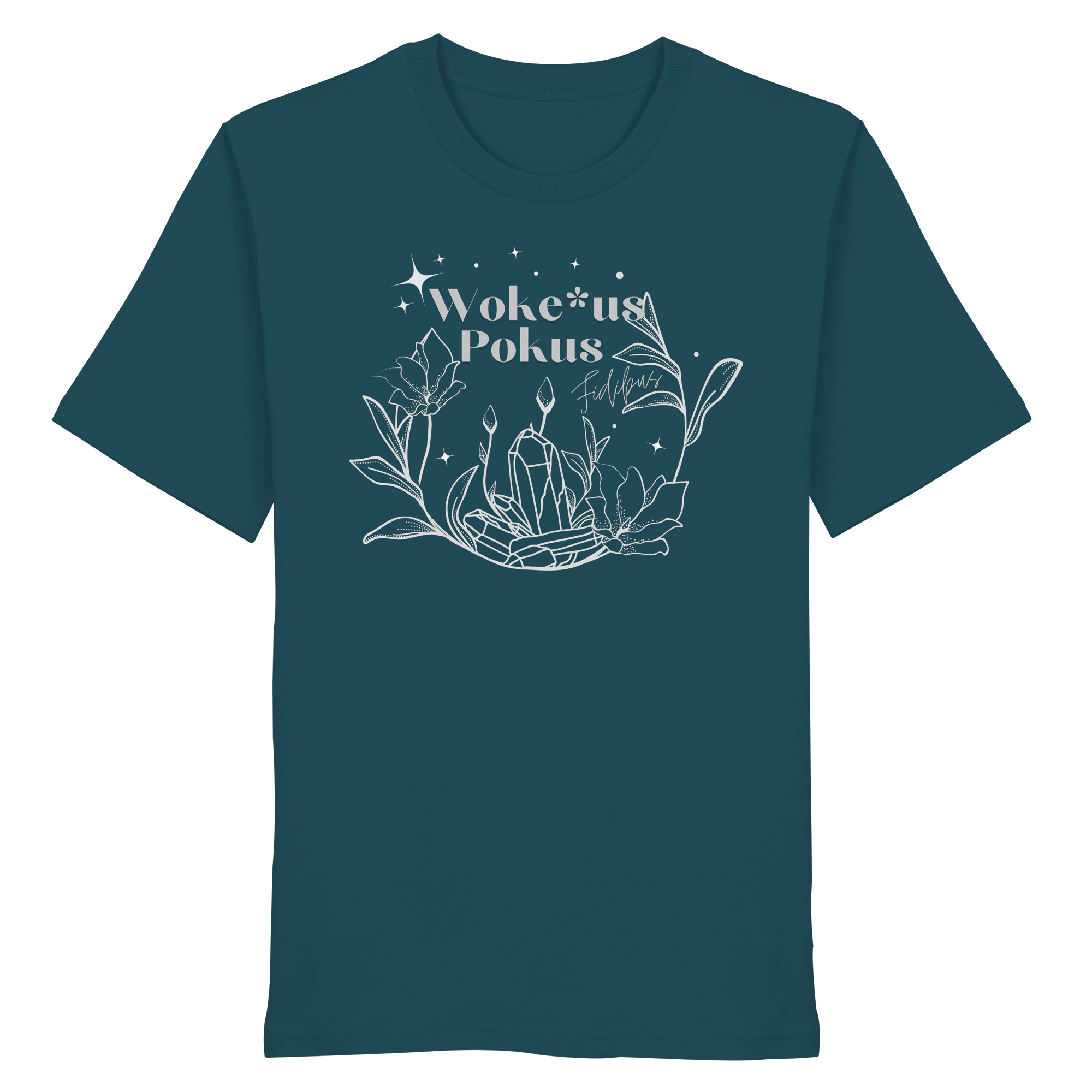 Woke*us Pokus (weiße Schrift) - Organic Shirt