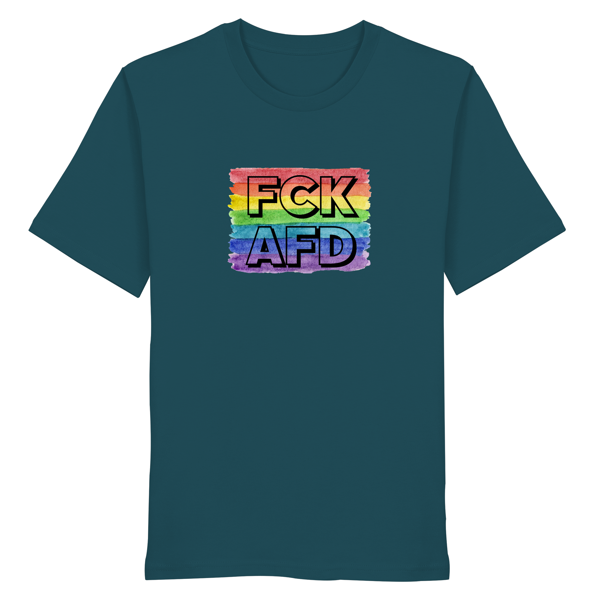 FCK AFD "Rainbow Resistance Edition" - Organic Shirt