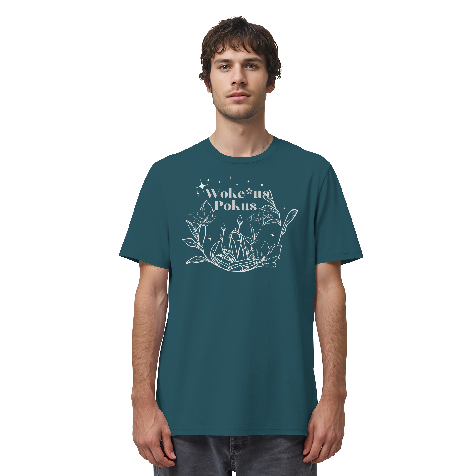 Woke*us Pokus (weiße Schrift) - Organic Shirt