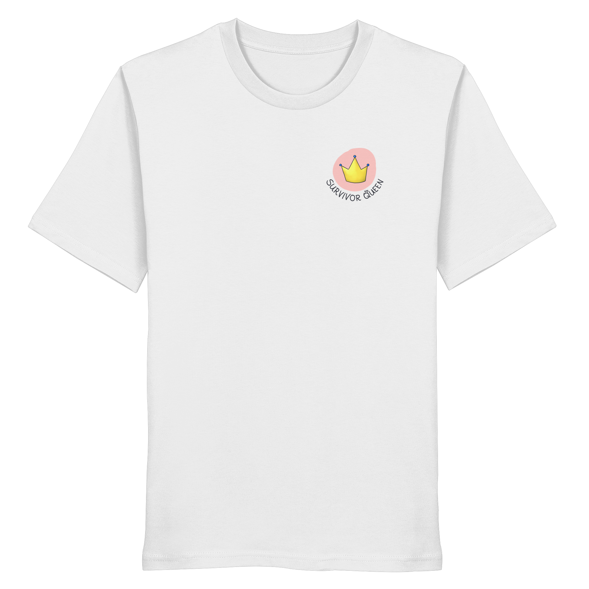 Survivor Queens Logo "Schriftzug Edition" Brustprint (hell) - Organic Shirt