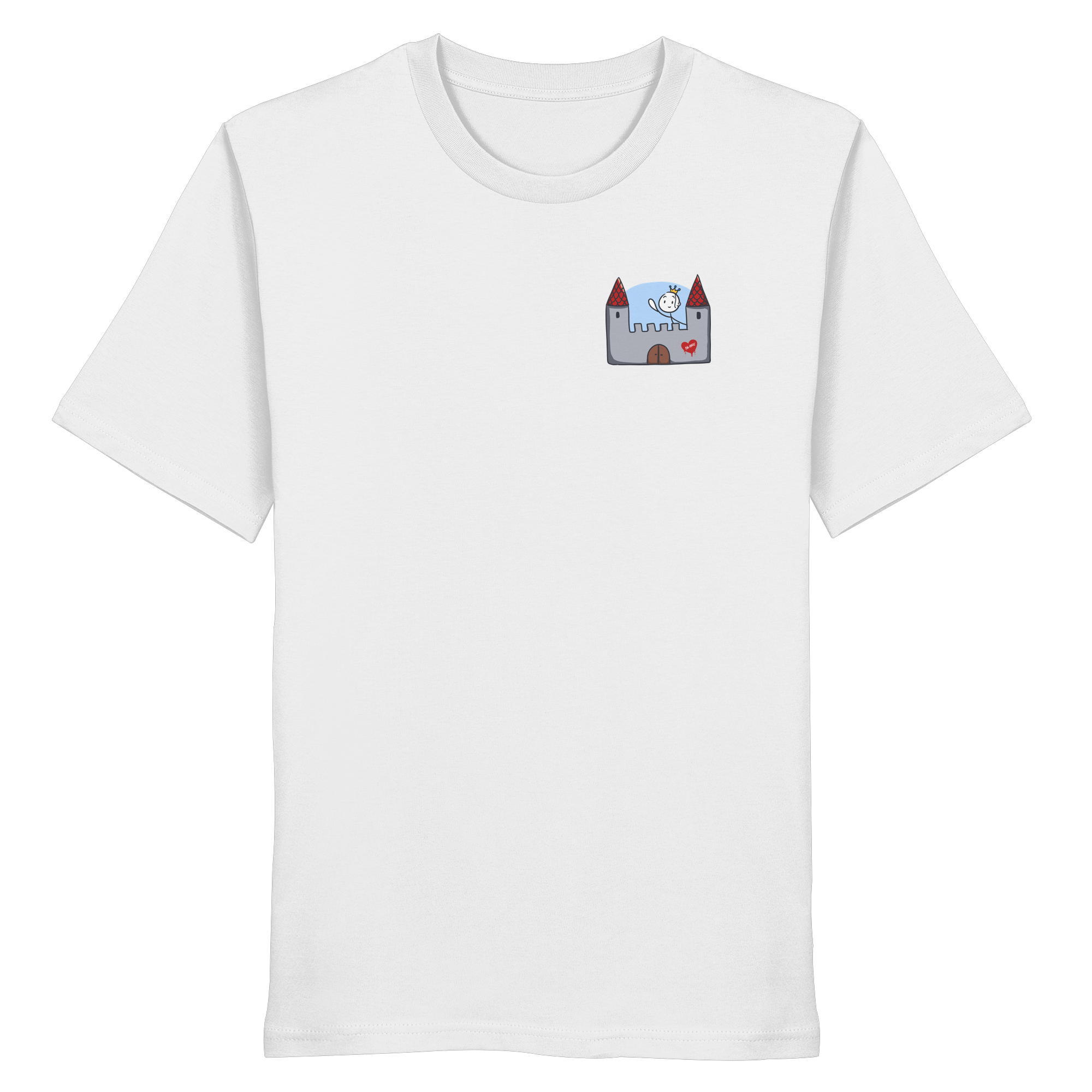 Seelenmännchen "Schloss Edition" Brustprint (hell) - Organic Shirt