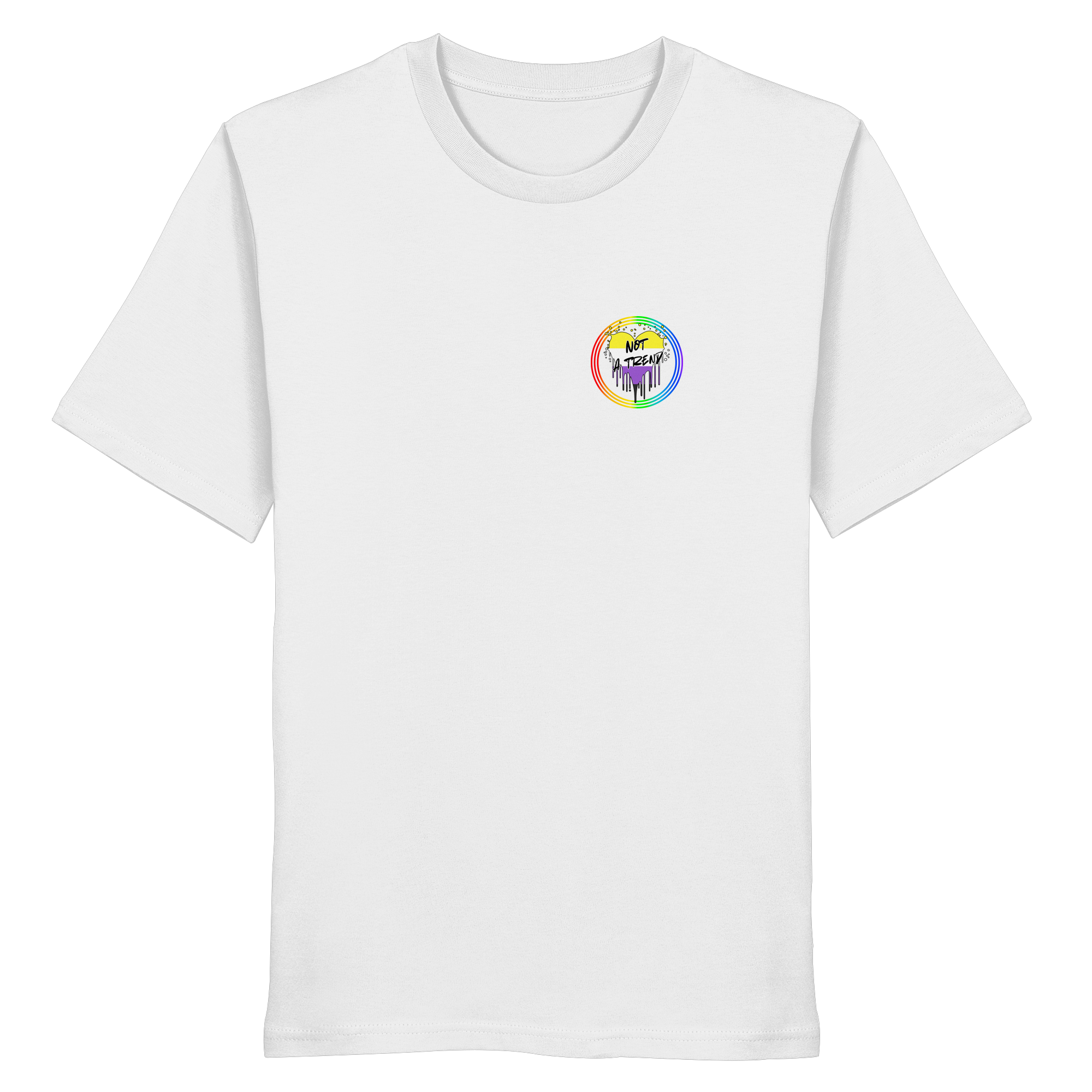 Nonbinary Not a Trend "Regenbogenkreis Edition" - Organic Shirt