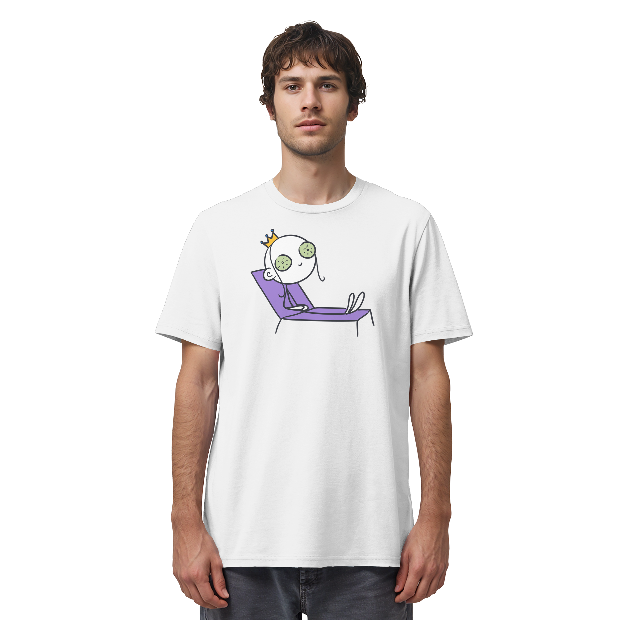 Seelenmännchen "Chill Out Edition" Frontprint - Organic Shirt