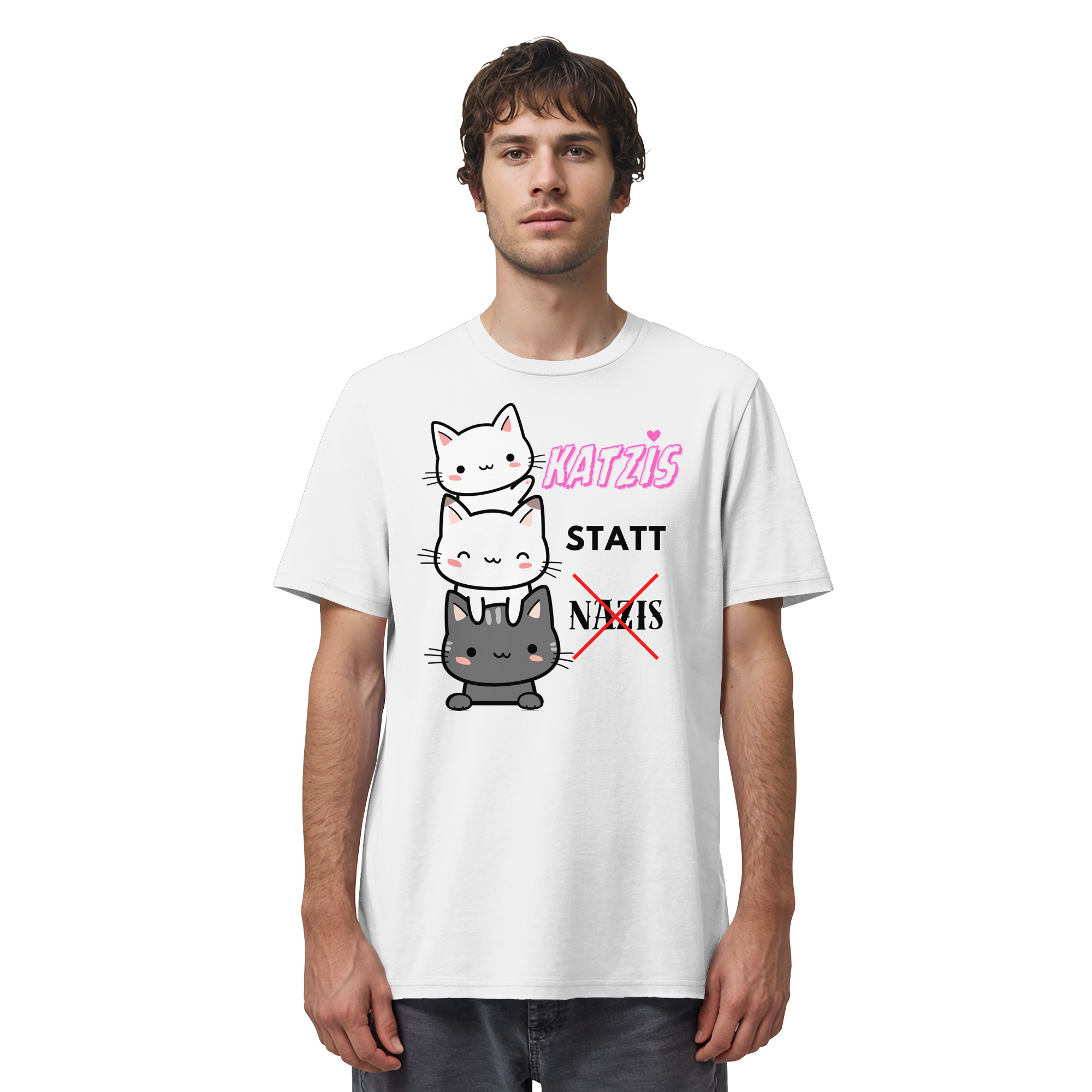 Katzis statt Nazis - Organic Shirt