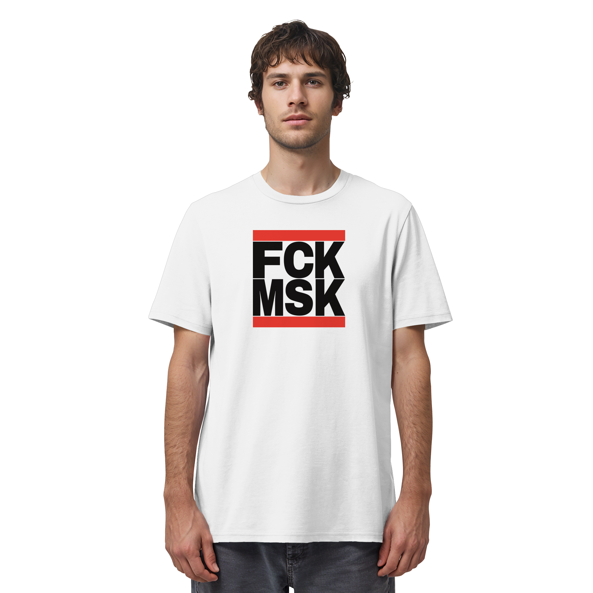 FCK MSK (schwarze Schrift) - Organic Shirt