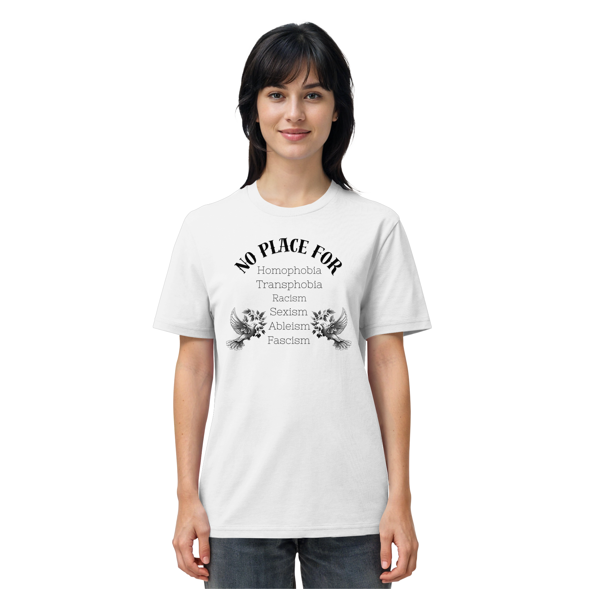 No Place For (schwarze Schrift) - Organic Shirt