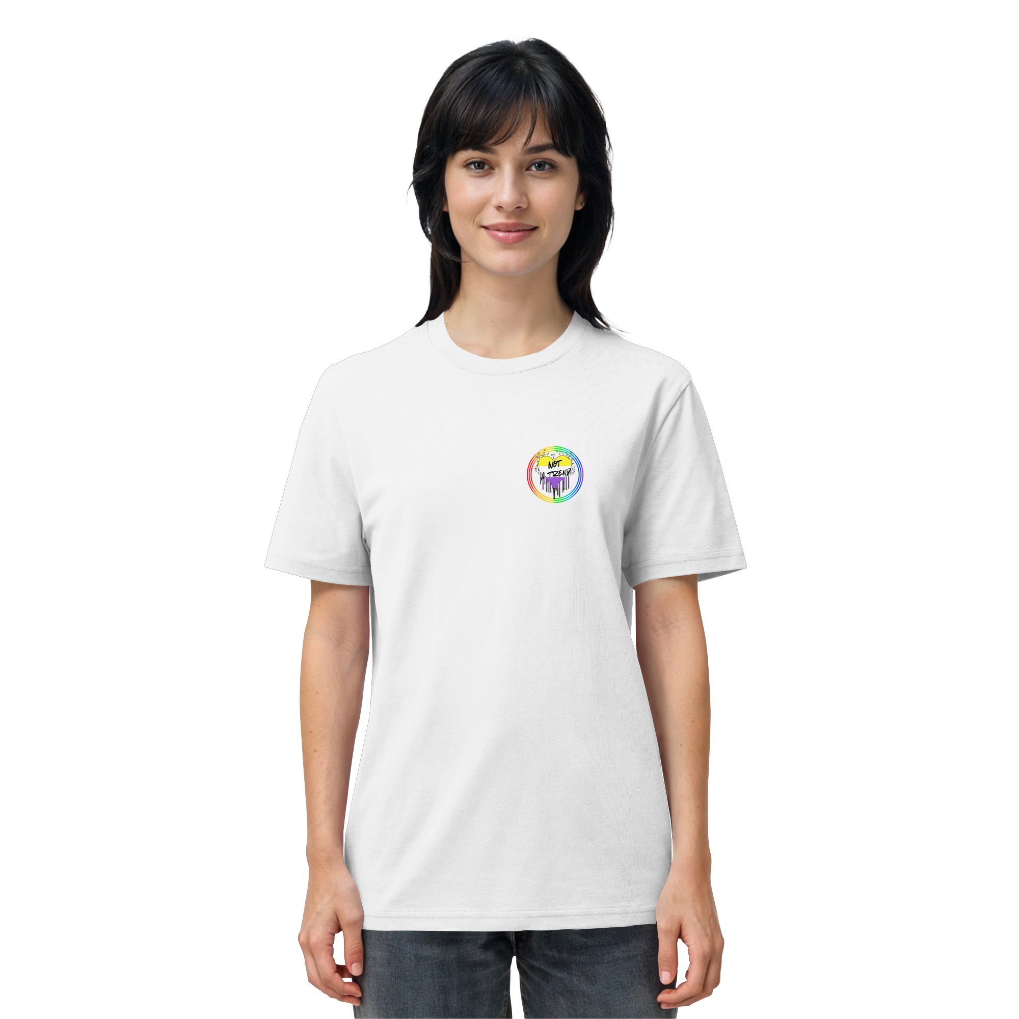 Nonbinary Not a Trend "Regenbogenkreis Edition" - Organic Shirt